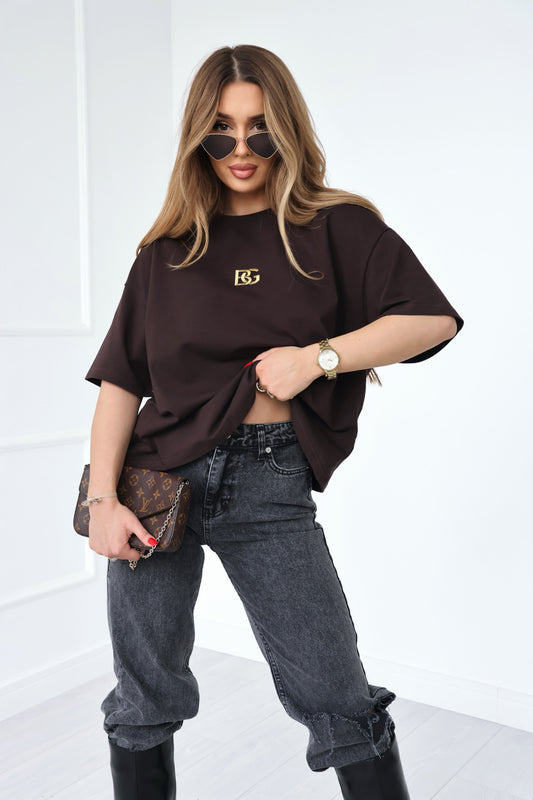 T-SHIRT BG GOLDI | SCHOKOBRAUN