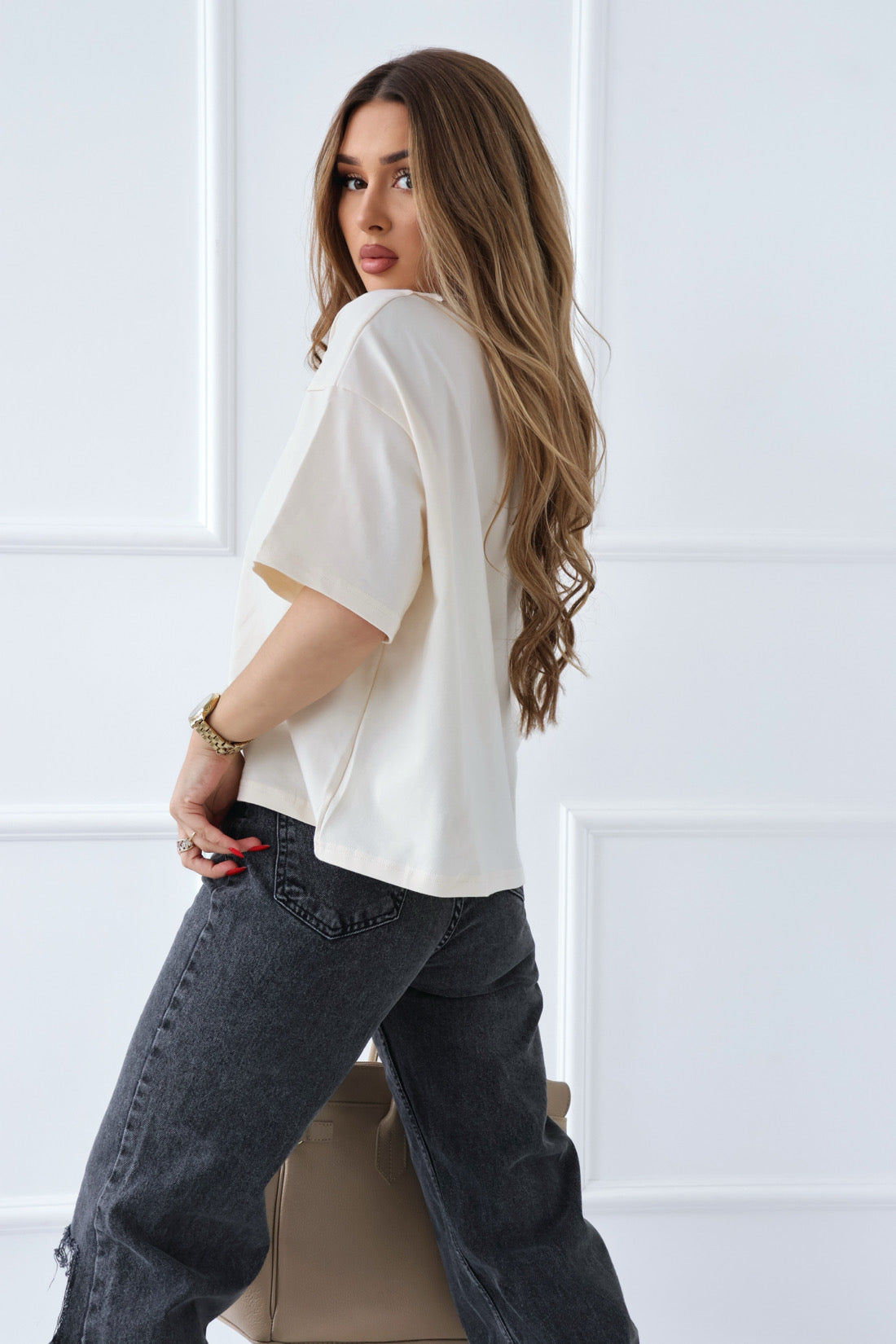 T-SHIRT  BG BING | VANILLE