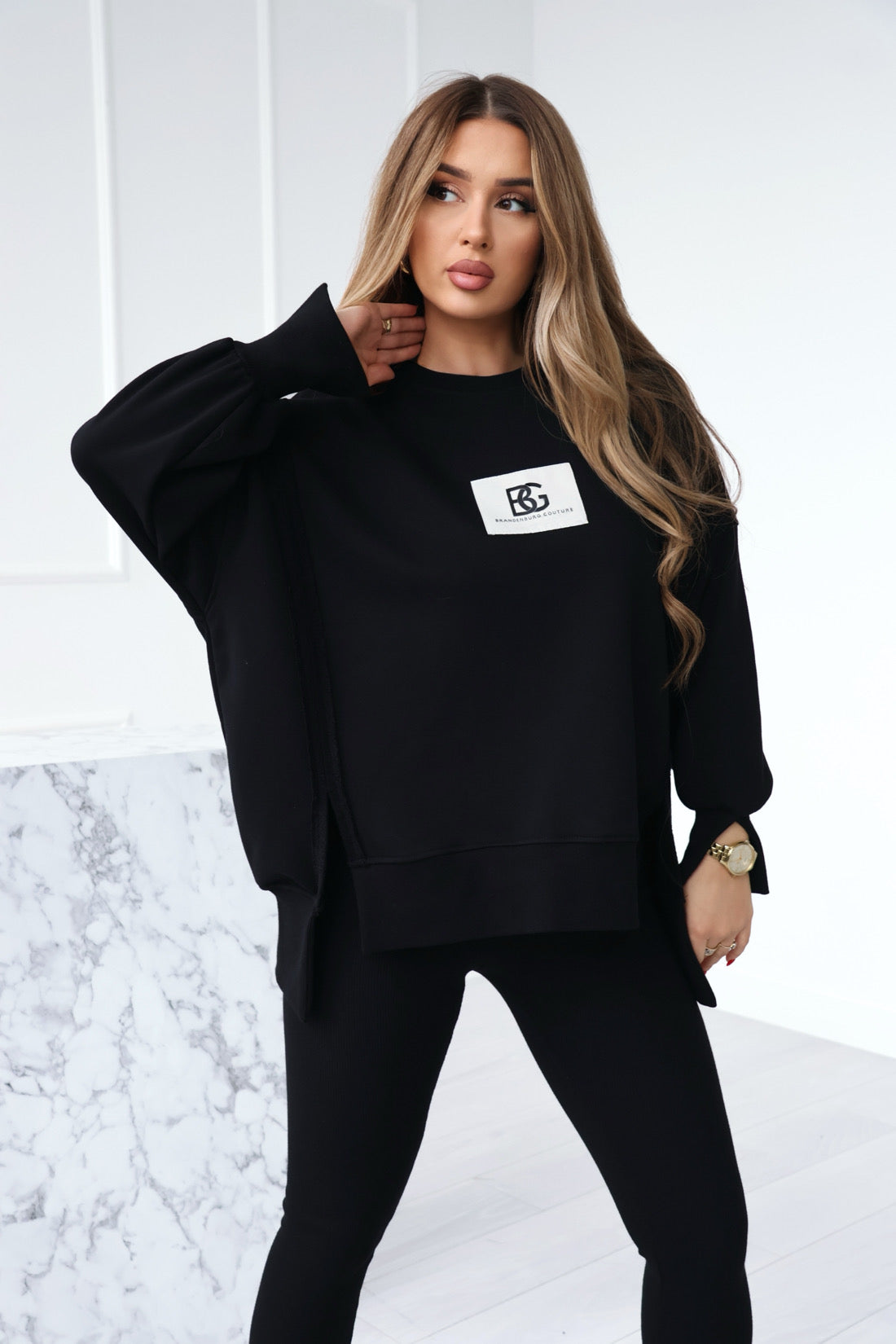 SWEATSHIRT BG KATE | SCHWARZ