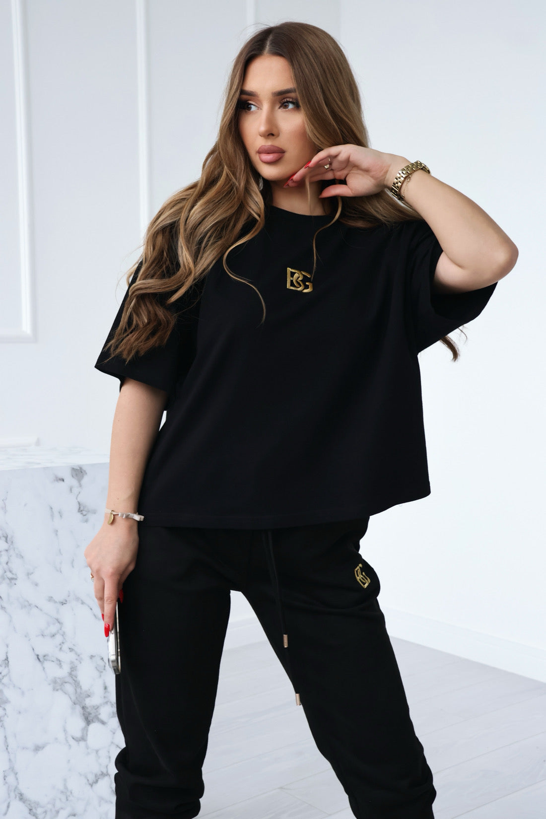 T-SHIRT BG GOLDI | SCHWARZ