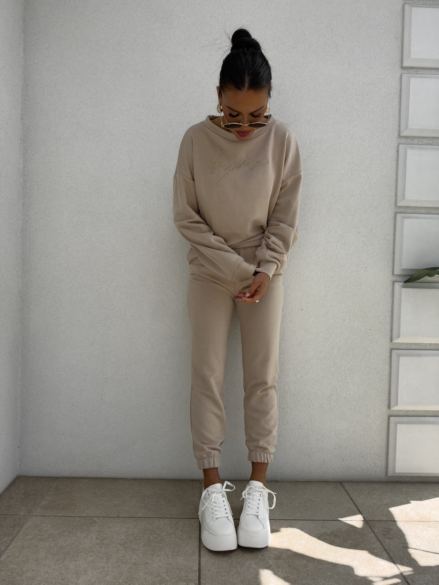 Jogginghose LOGO - beige
