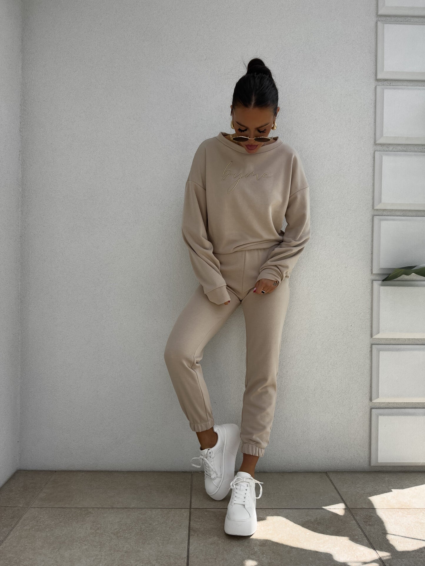 Jogginghose LOGO - beige
