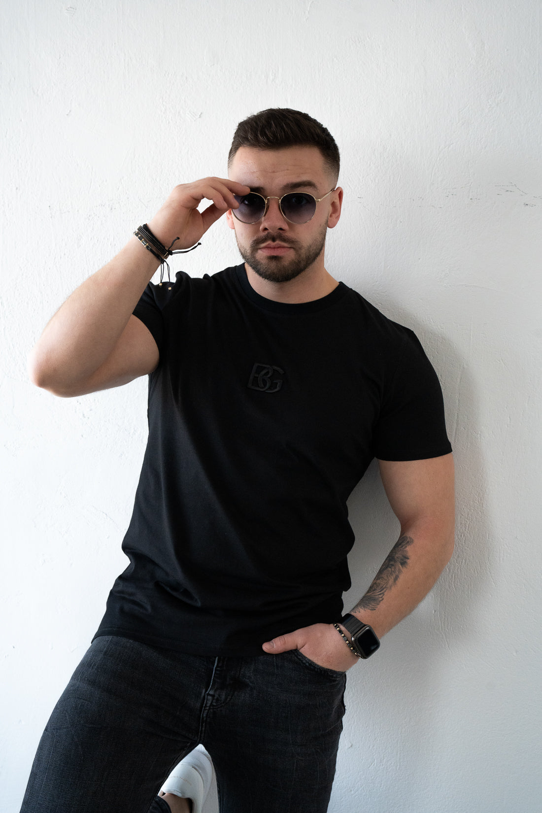 Männer T-SHIRT BG SIGNATURE | Schwarz