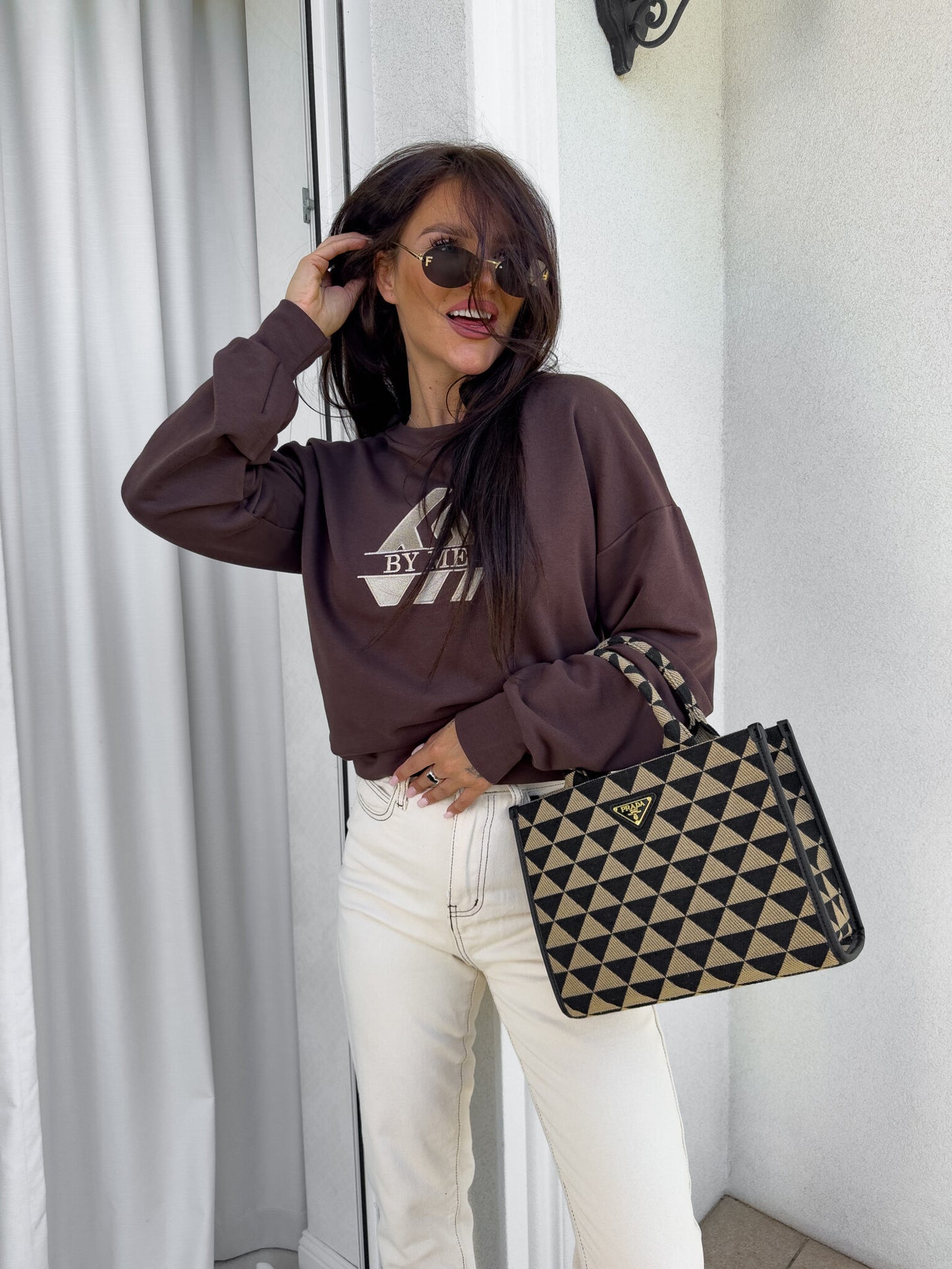 Sweatshirt LUXIT – Schoko