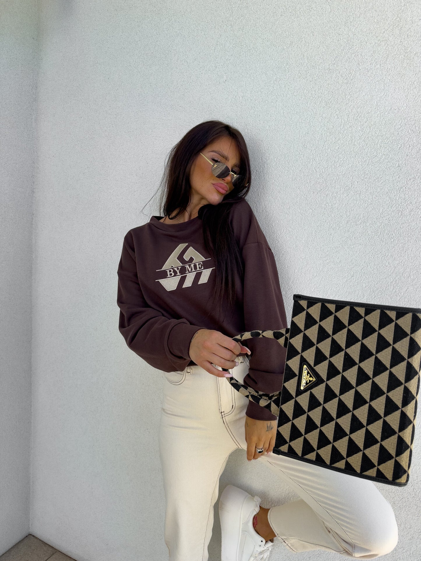 Sweatshirt LUXIT – Schoko