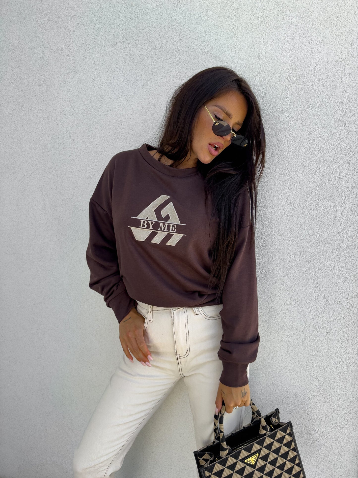 Sweatshirt LUXIT – Schoko