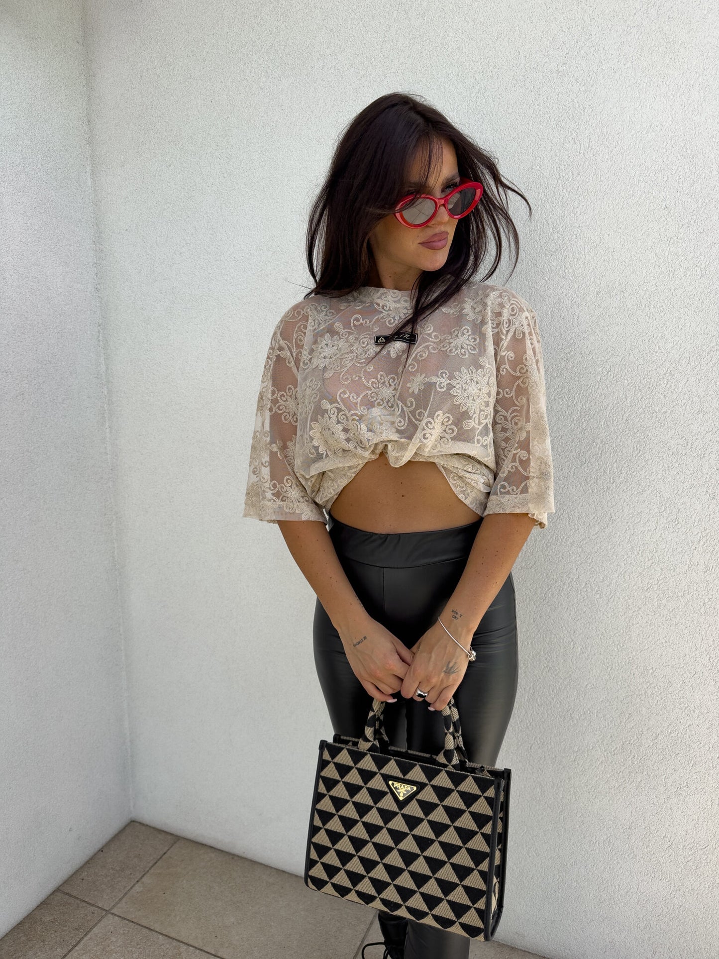 Damenbluse MARMARIS II Spitze Sun - Hellbeige