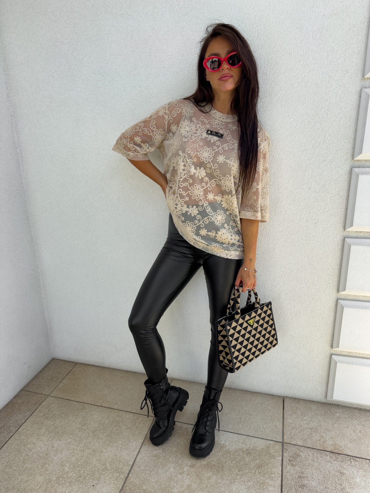 Damenbluse MARMARIS II Spitze Sun - Hellbeige