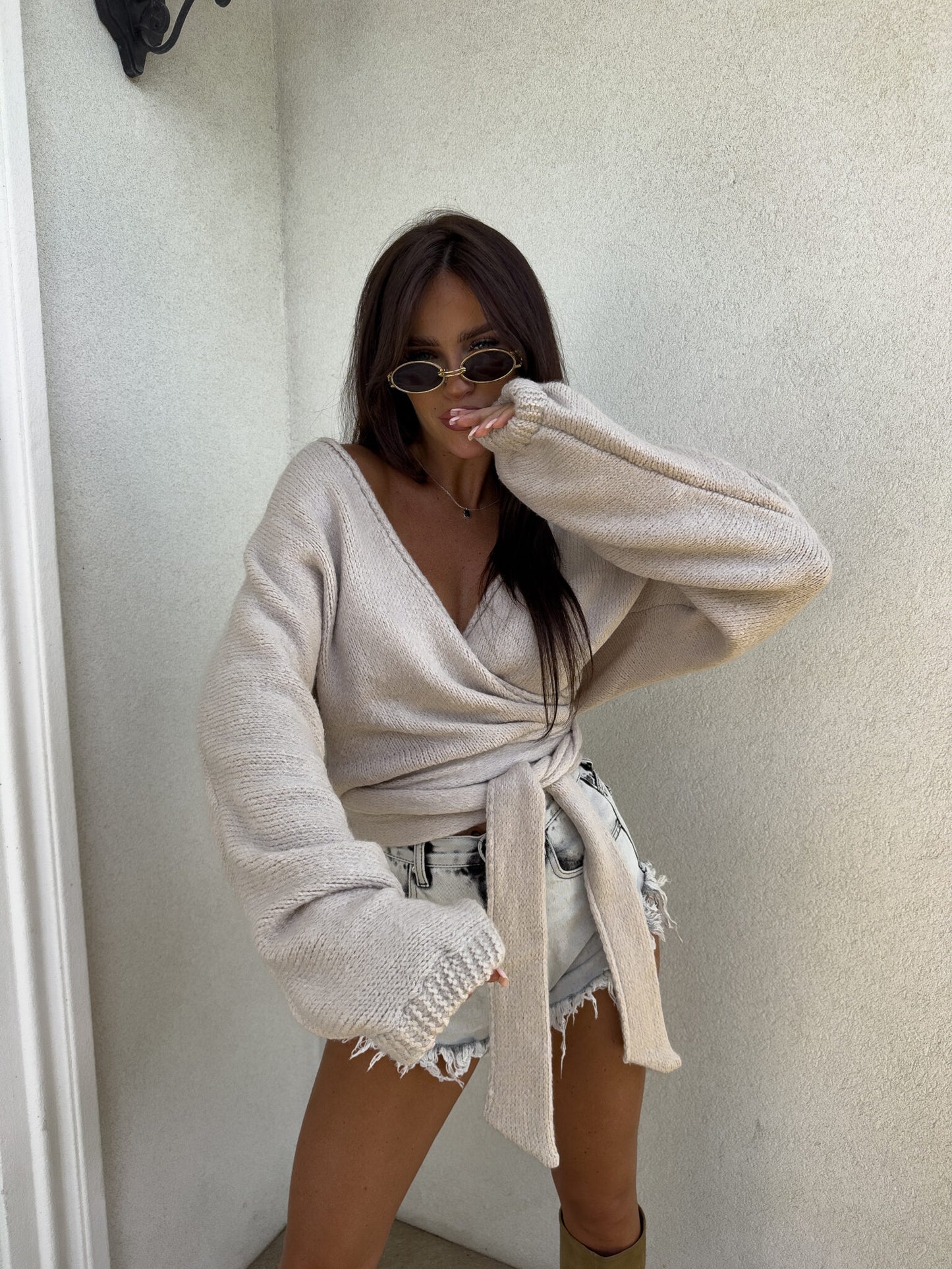 Kimono TEDDY - Puder- beige