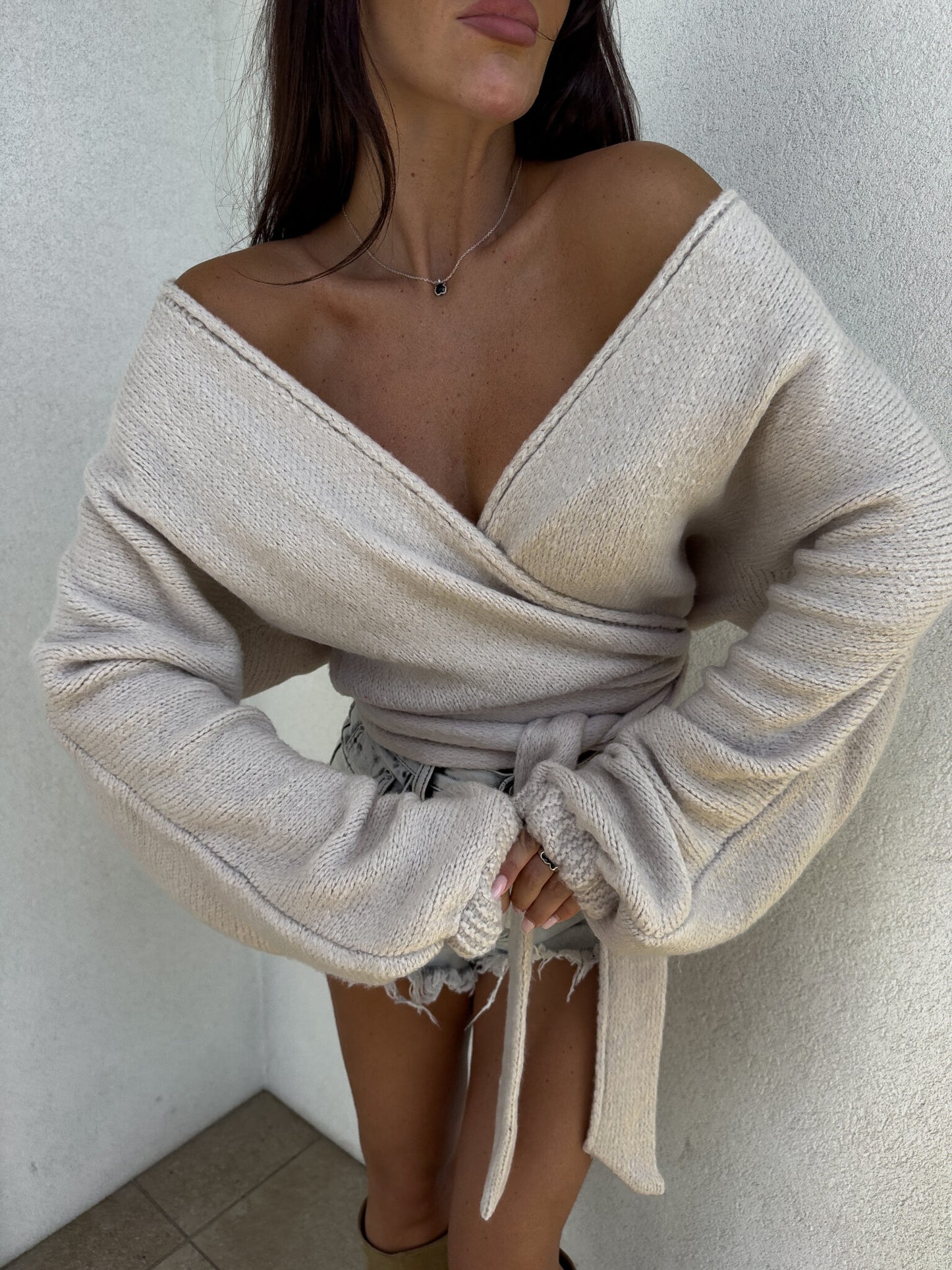 Kimono TEDDY - Puder- beige