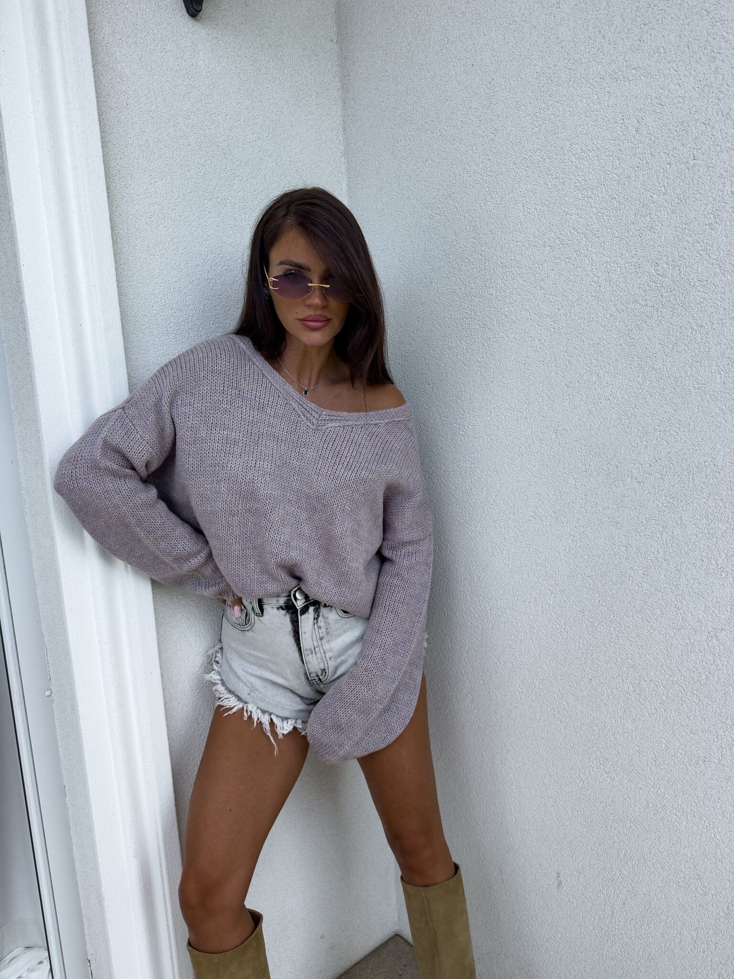 Pullover PHARELL – Taubenfarbe