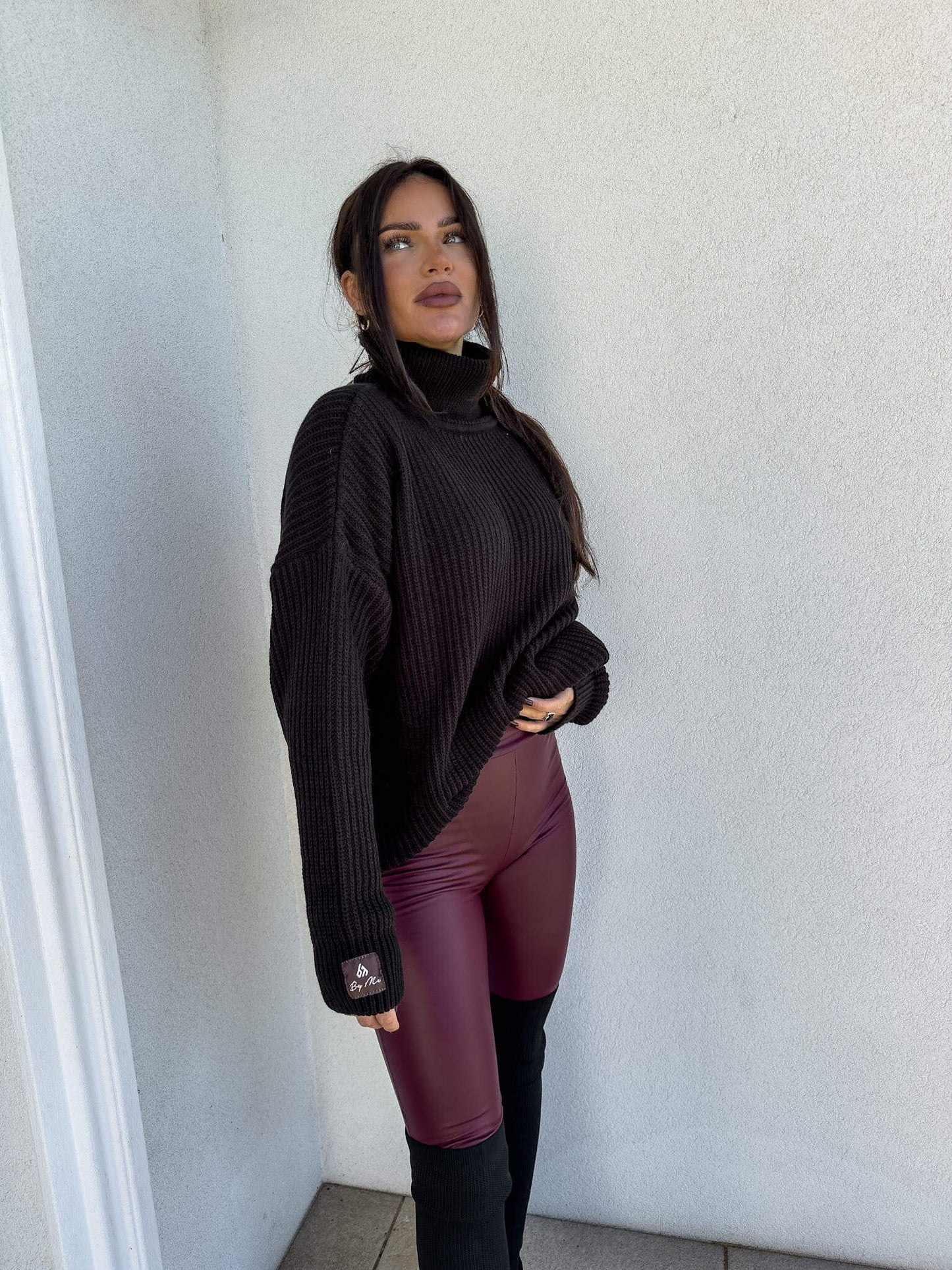 Rollkragenpullover LAVER - Schwarz