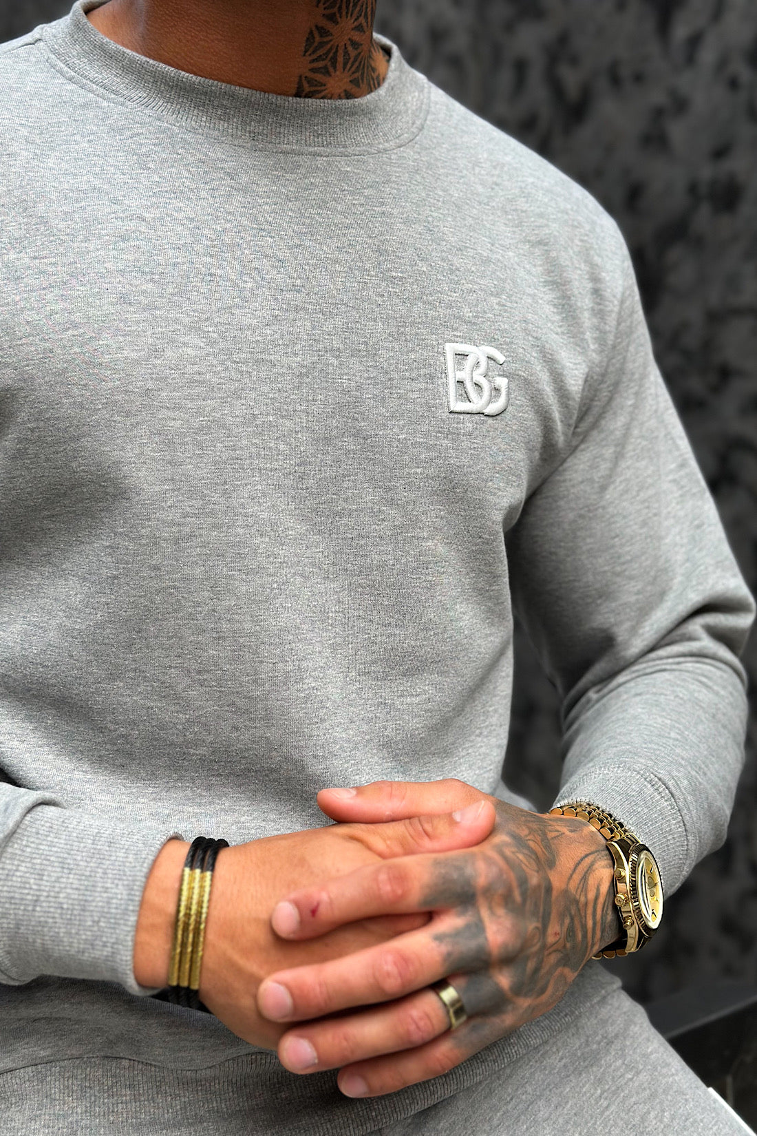 SWEATSHIRT HERREN BG BASIC | GRAU