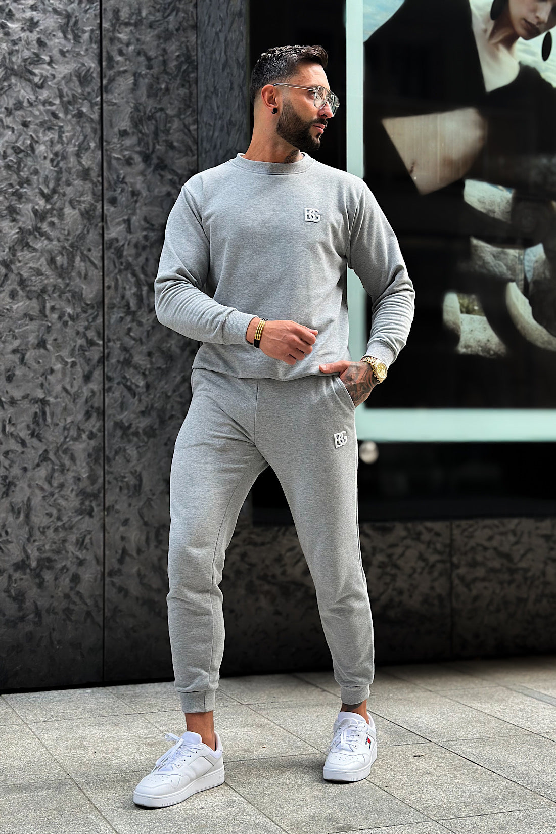 HERRENHOSE BG BRAND | GRAU
