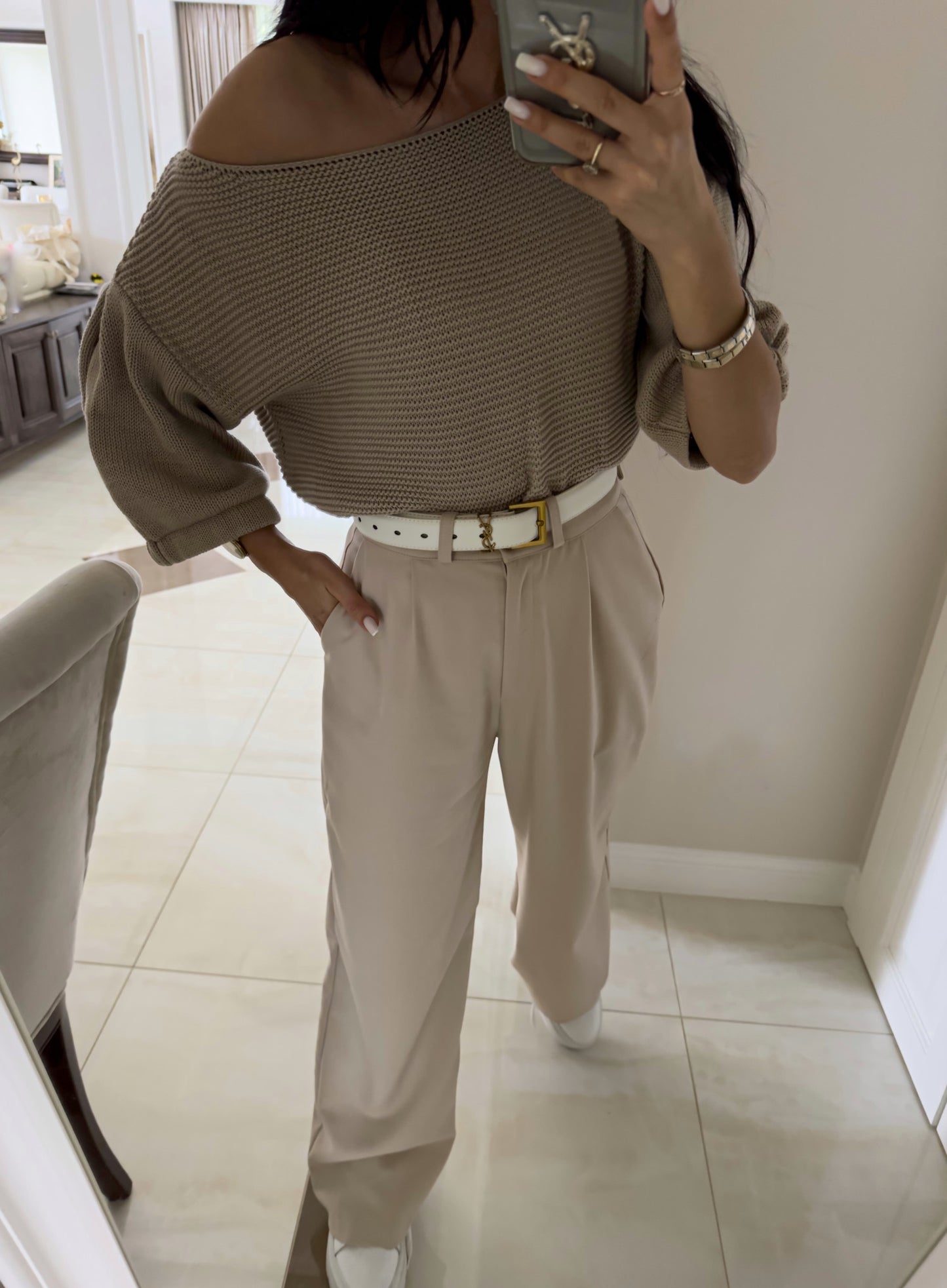 PULLOVER BONITO – beige