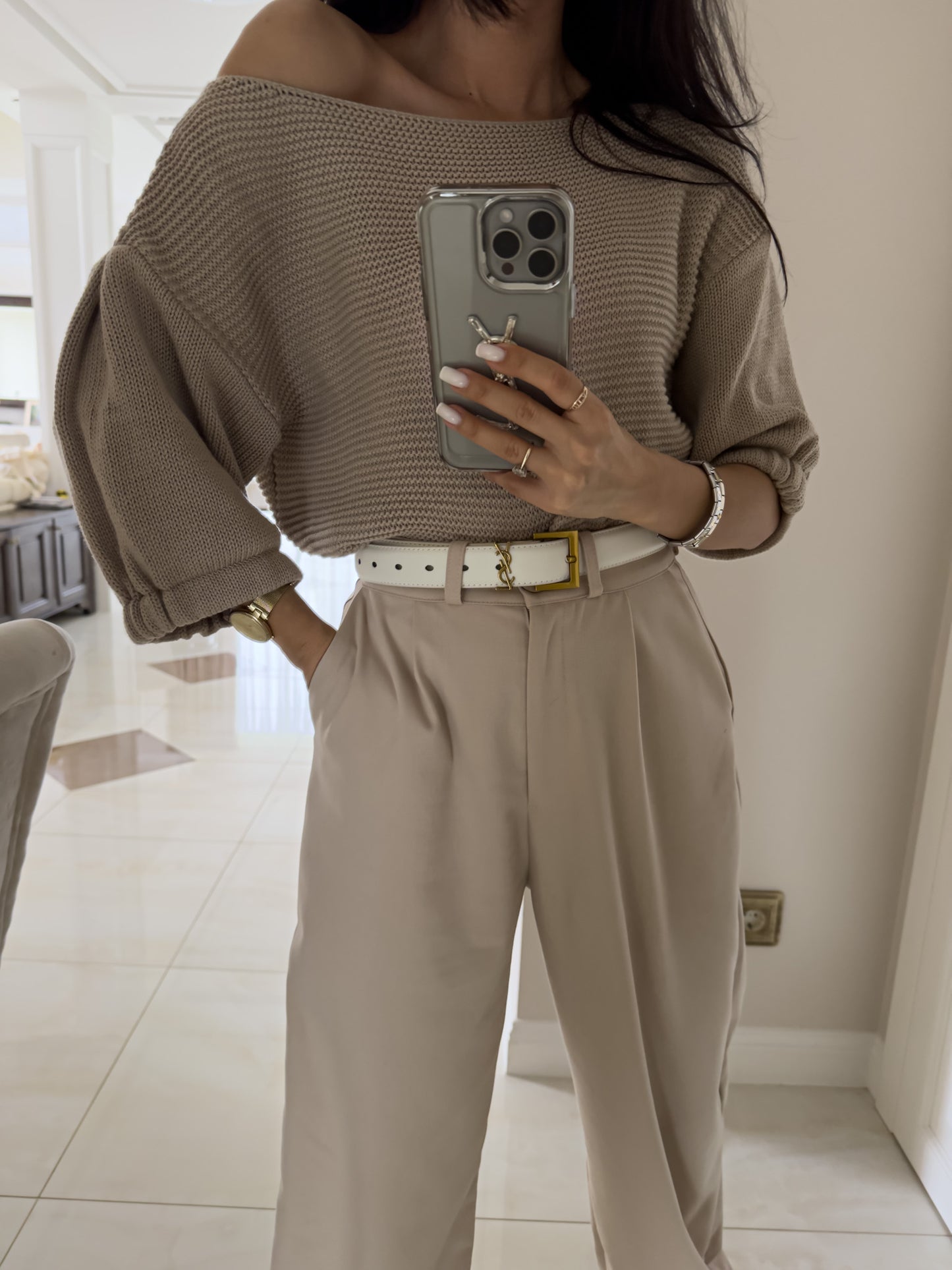 PULLOVER BONITO – beige
