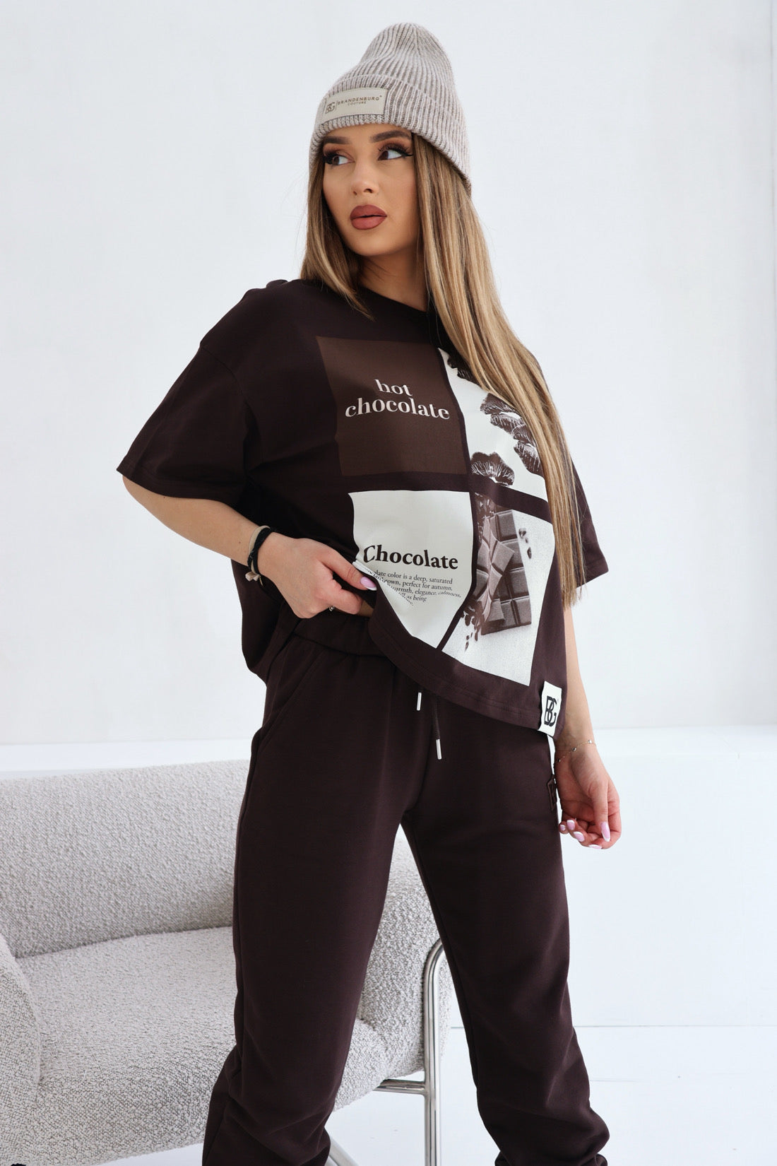 T-SHIRT BG CHOCO | SCHOKOBRAUN