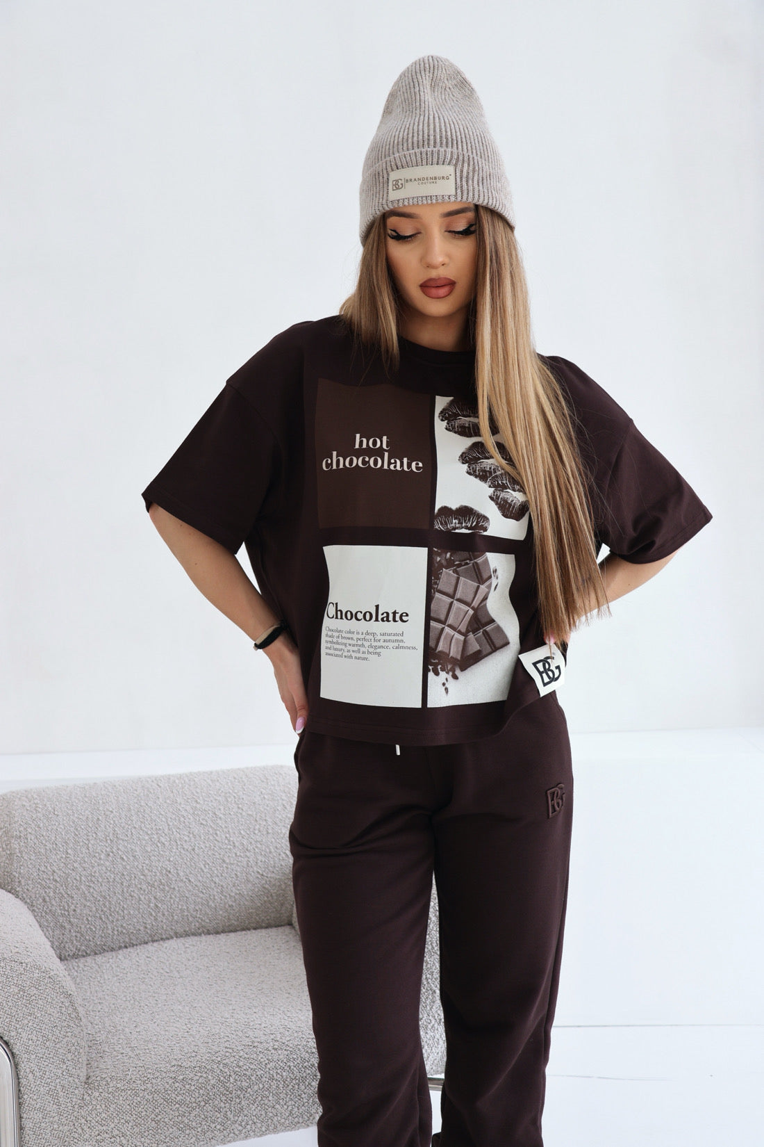 T-SHIRT BG CHOCO | SCHOKOBRAUN