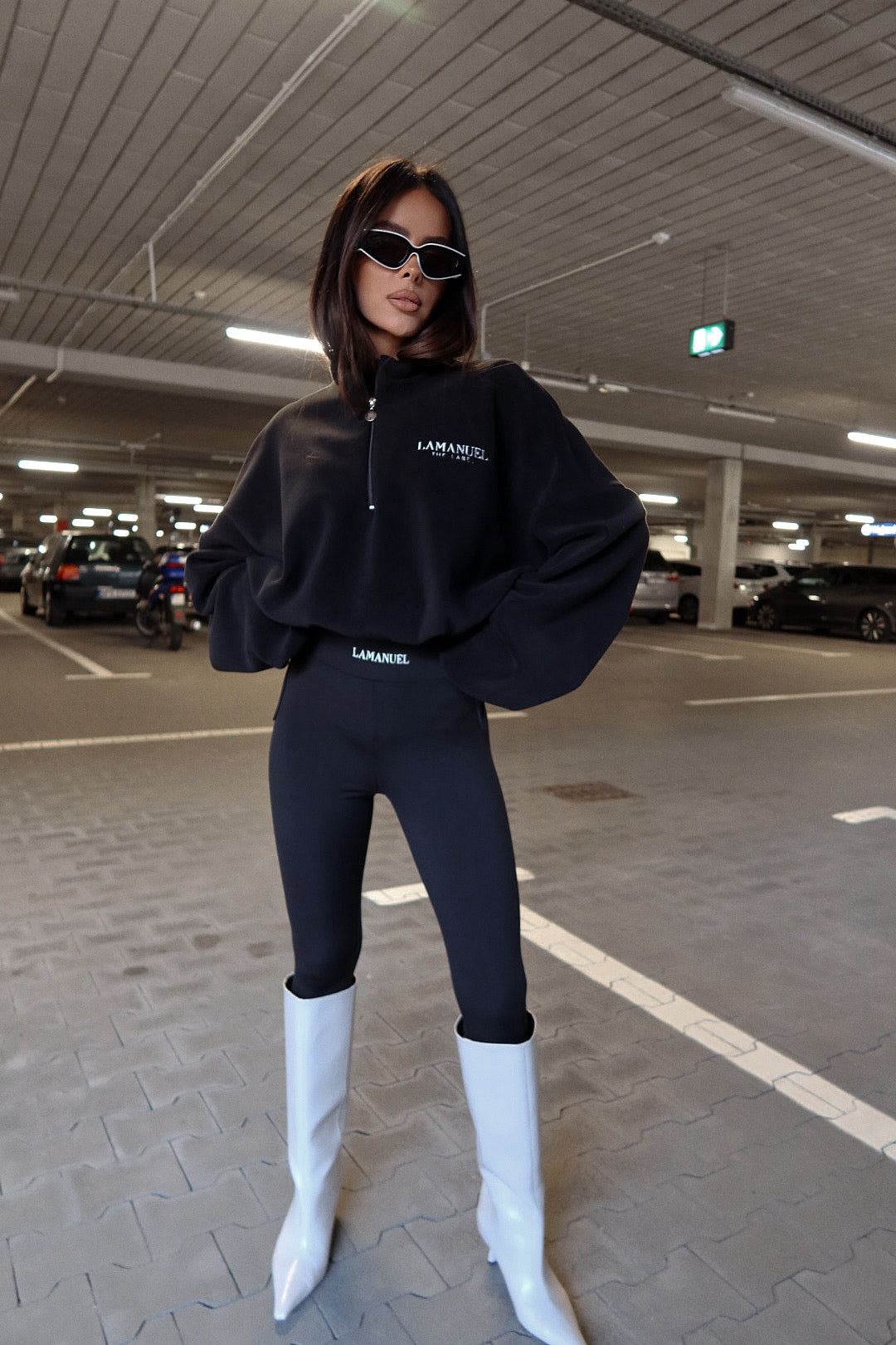 Sweatshirt WARM UP schwarz