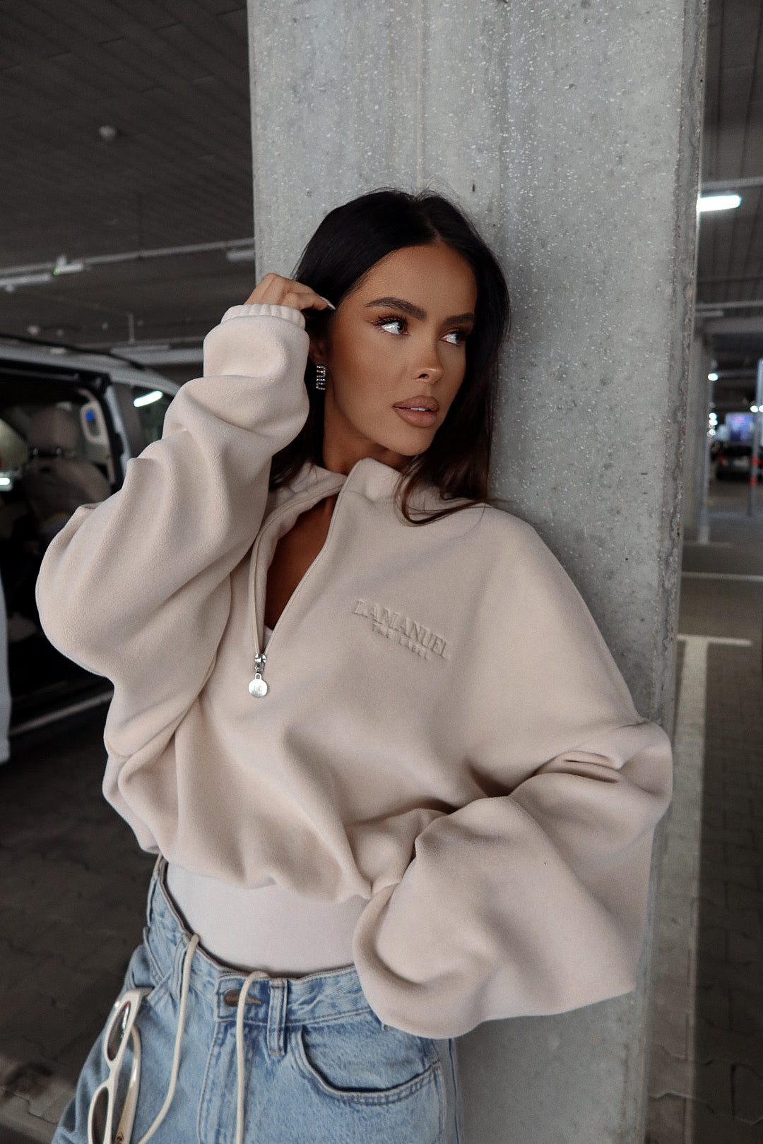 Sweatshirt WARM UP beige