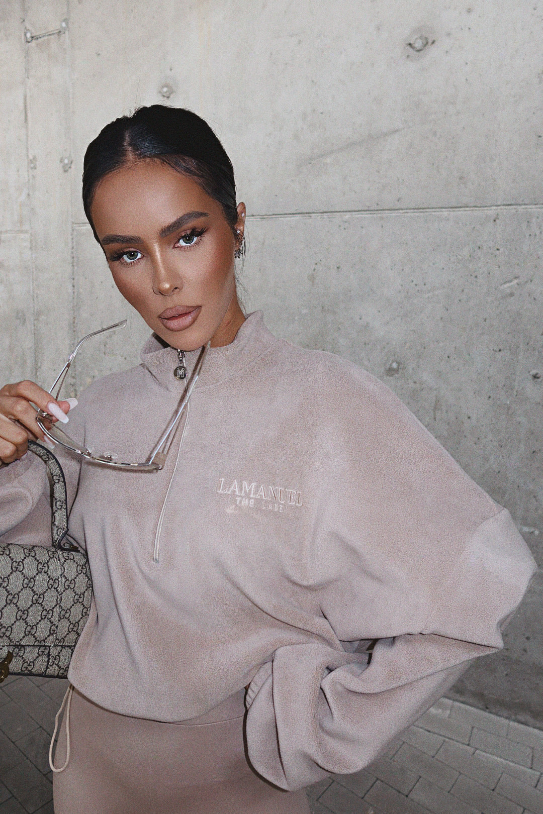 Sweatshirt WARM UP taupe