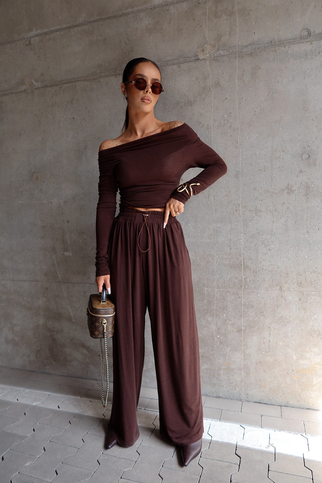 Hose SLOUCHIE braun