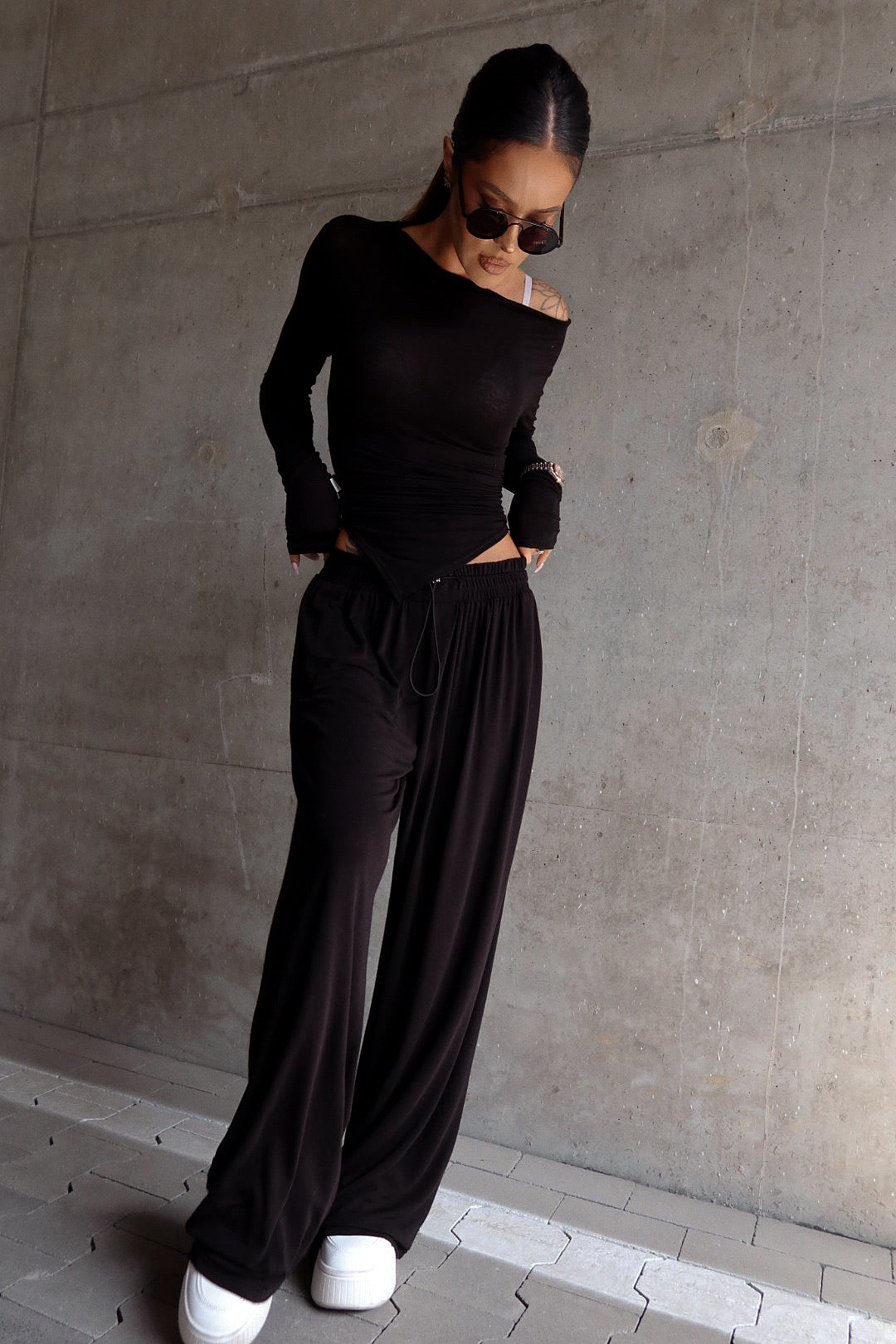 Hose SLOUCHIE schwarz