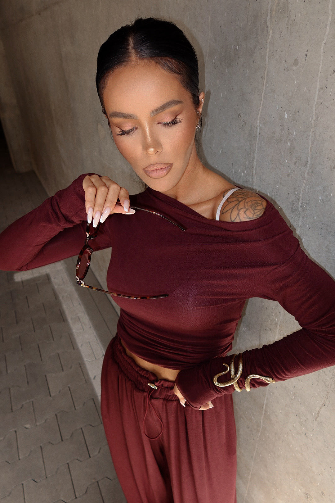 Top HUGGIE bordeaux