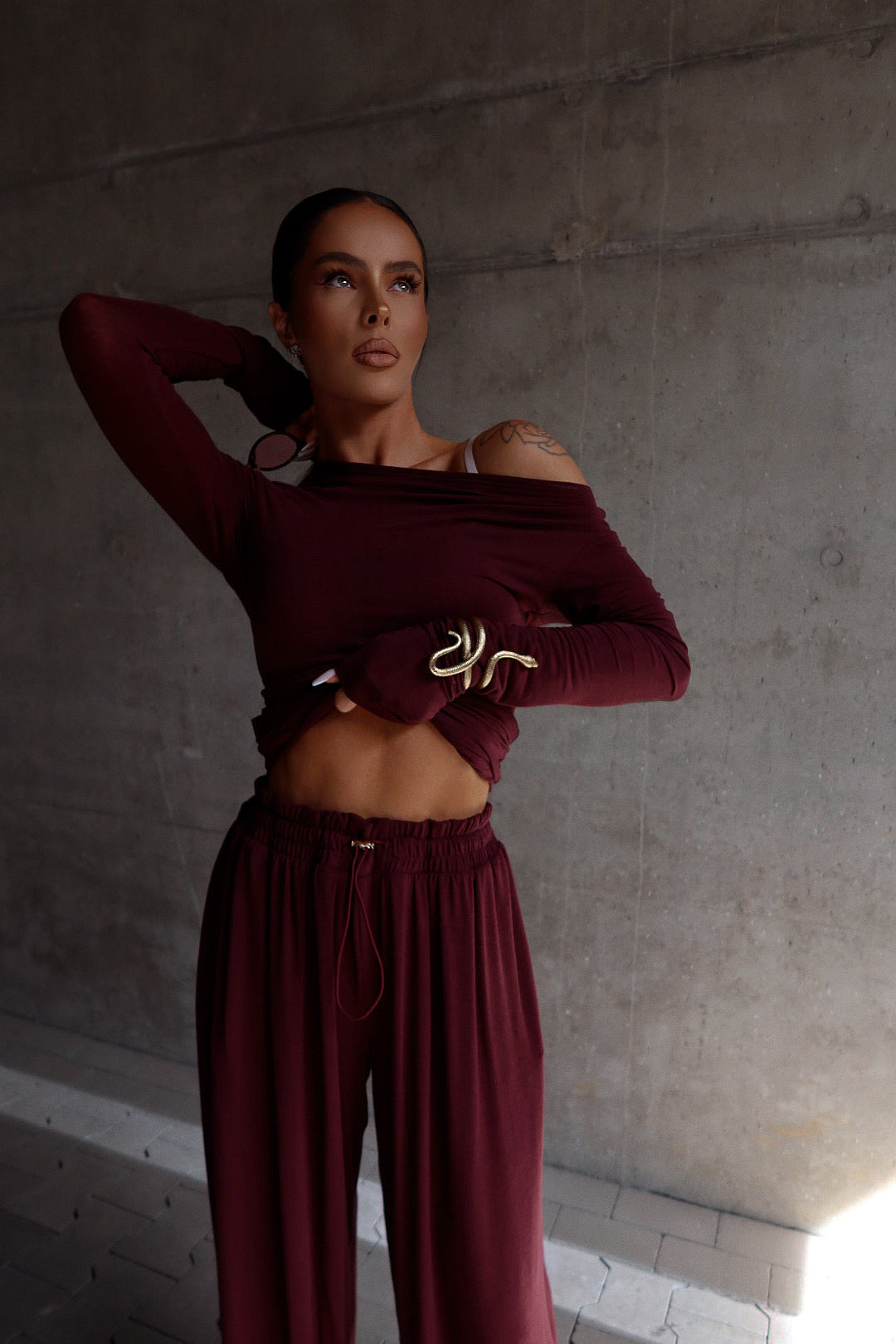 Top HUGGIE bordeaux
