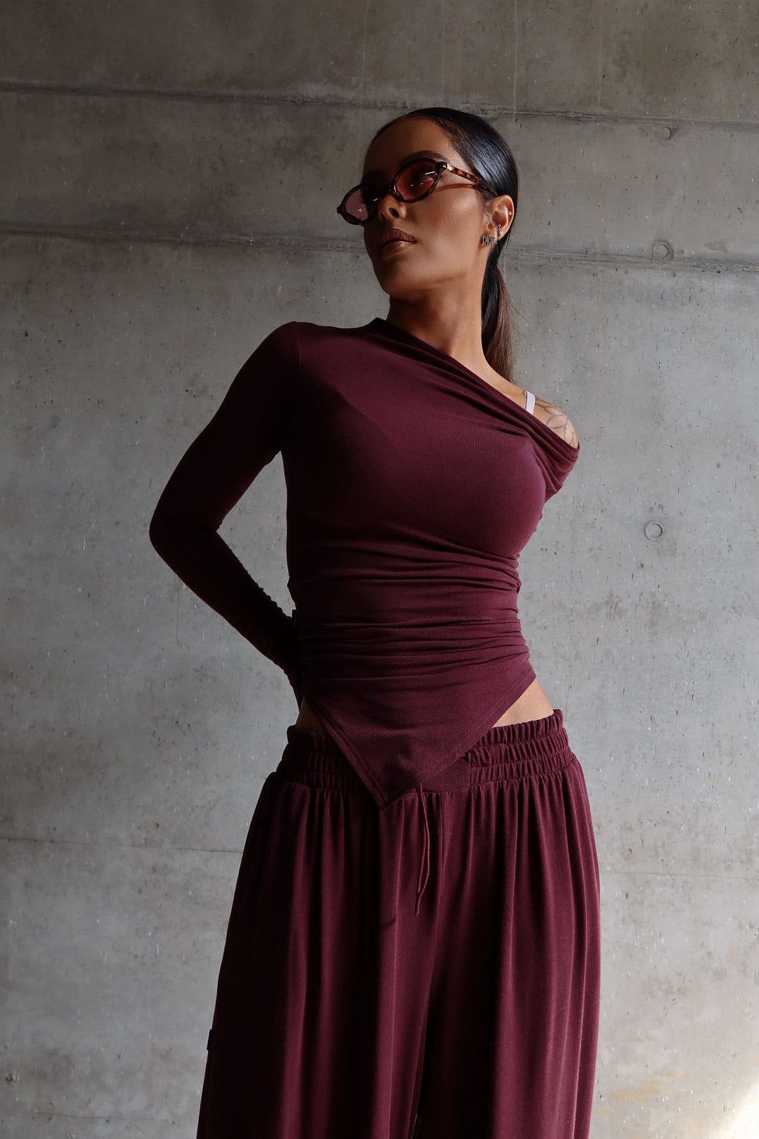 Top HUGGIE bordeaux