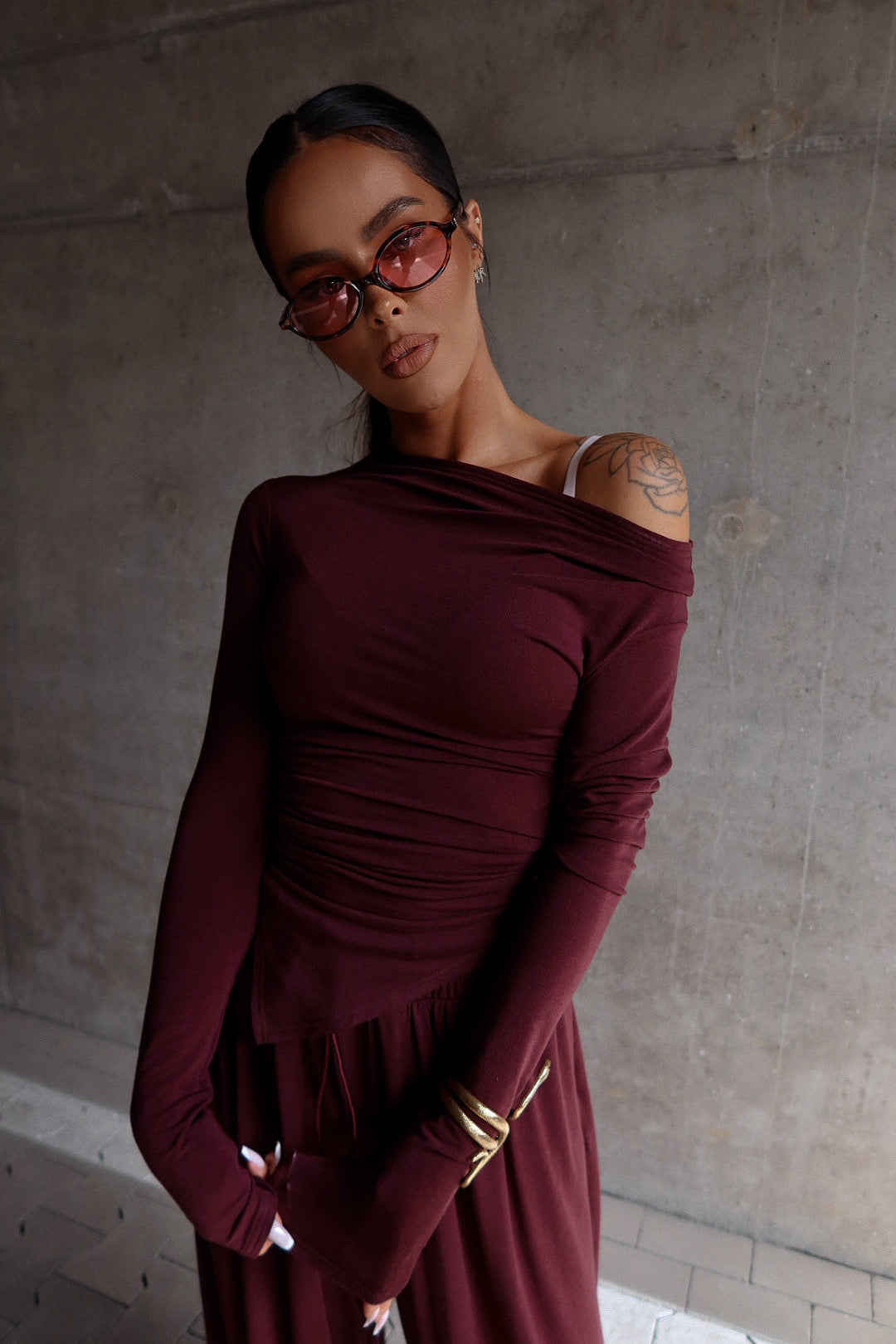 Top HUGGIE bordeaux