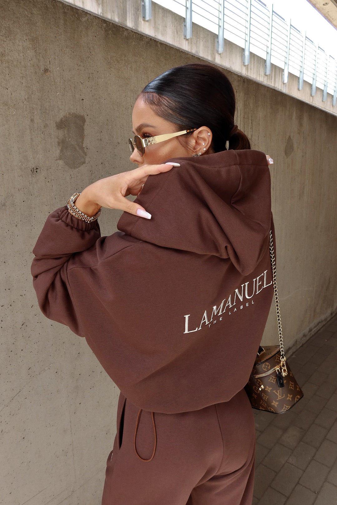 Sweatshirt BASIC braun