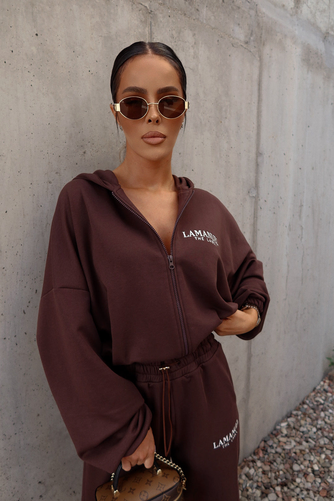Sweatshirt BASIC braun