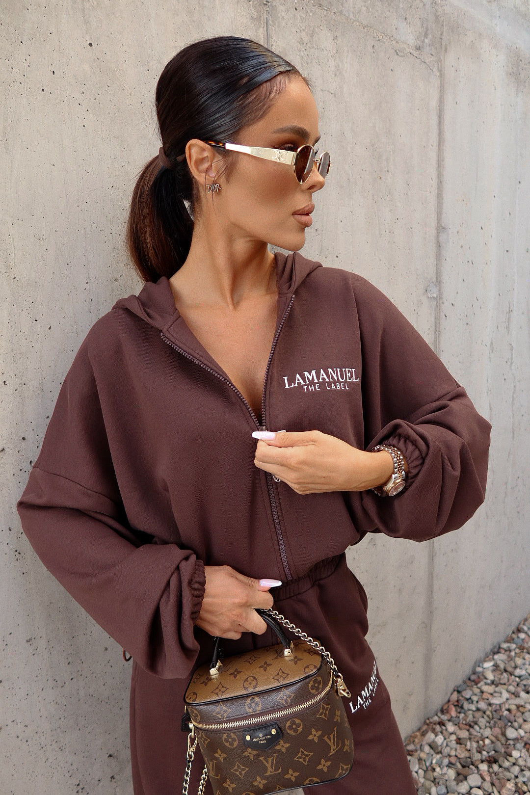 Sweatshirt BASIC braun