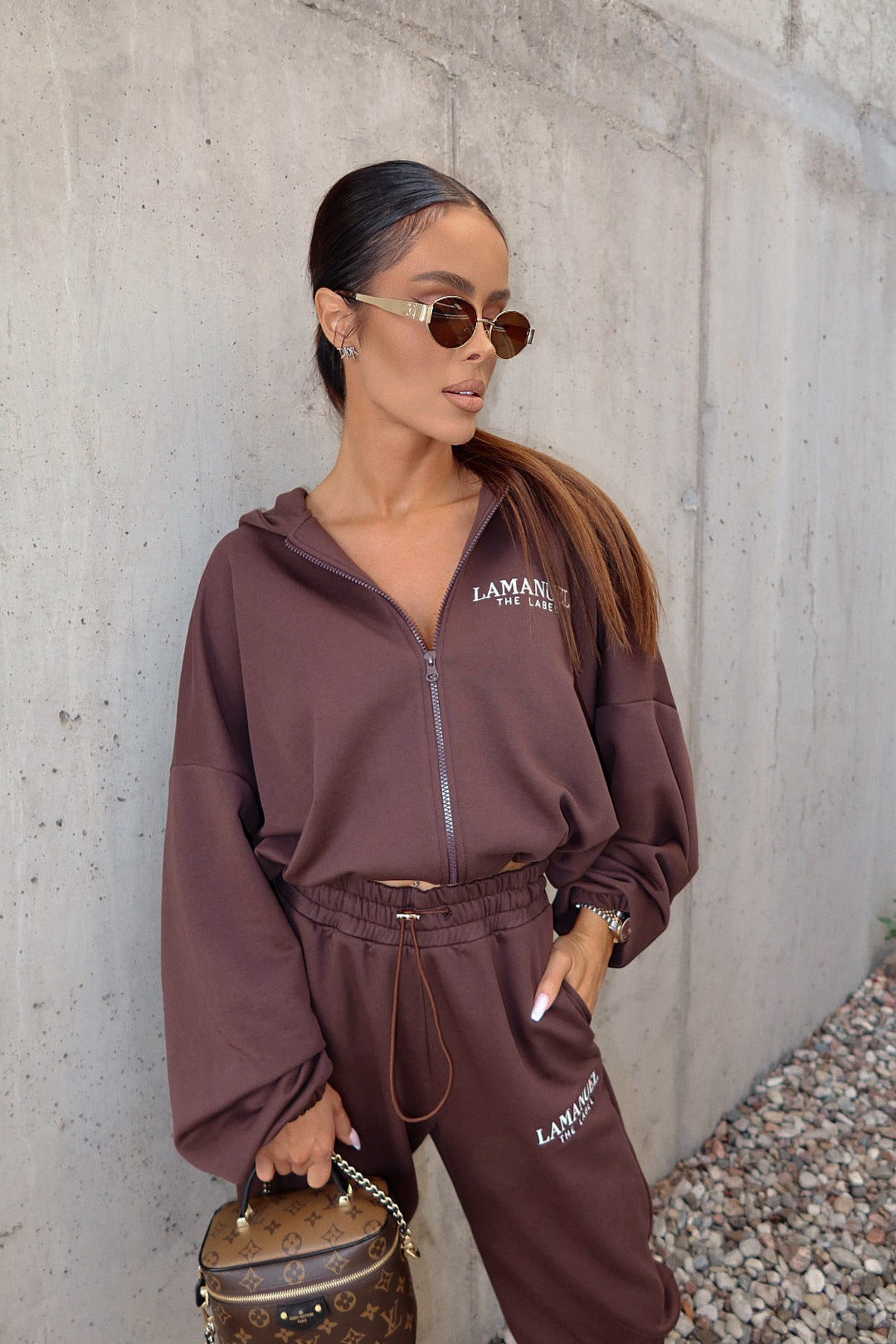 Sweatshirt BASIC braun