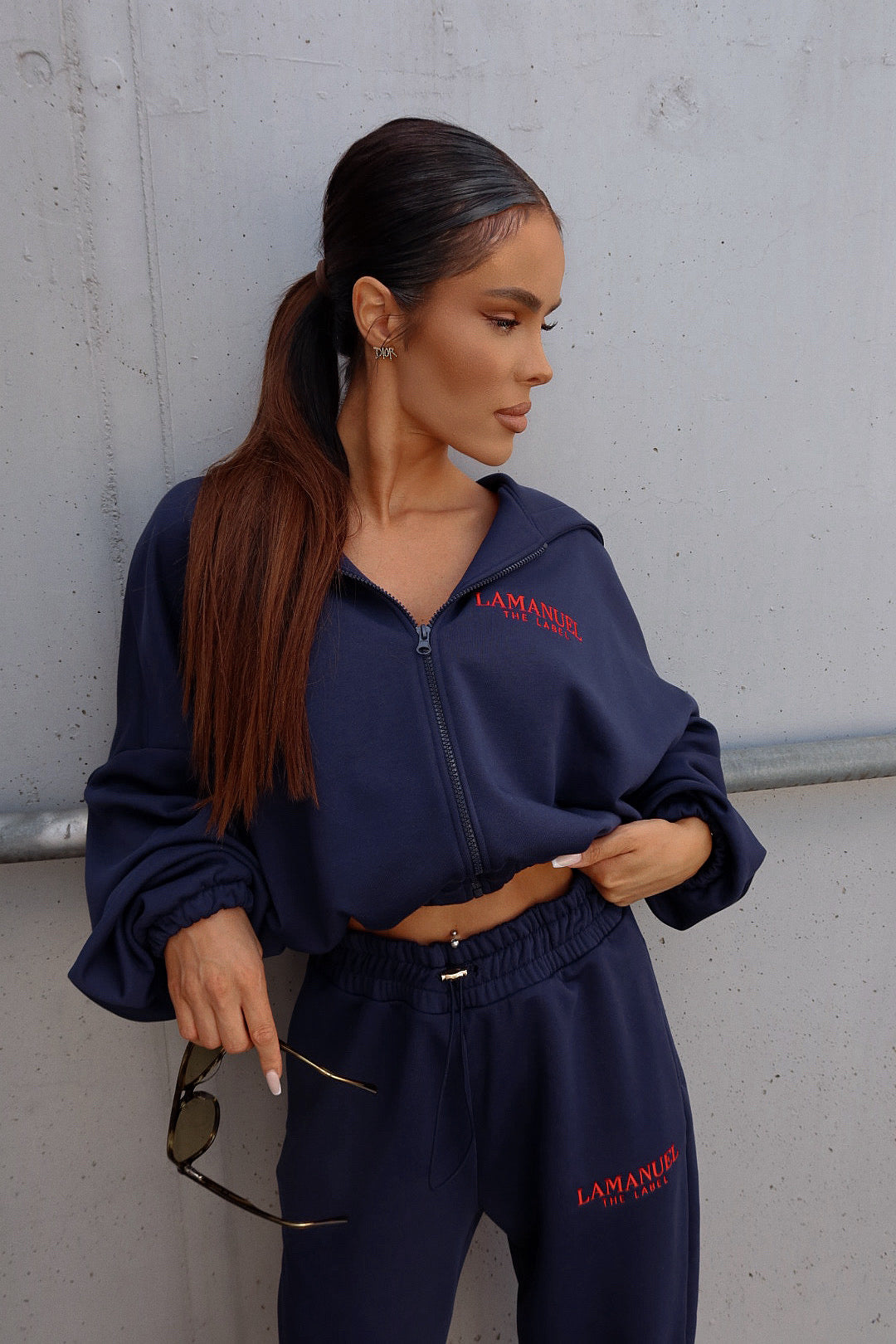 Sweatshirt BASIC dunkelblau