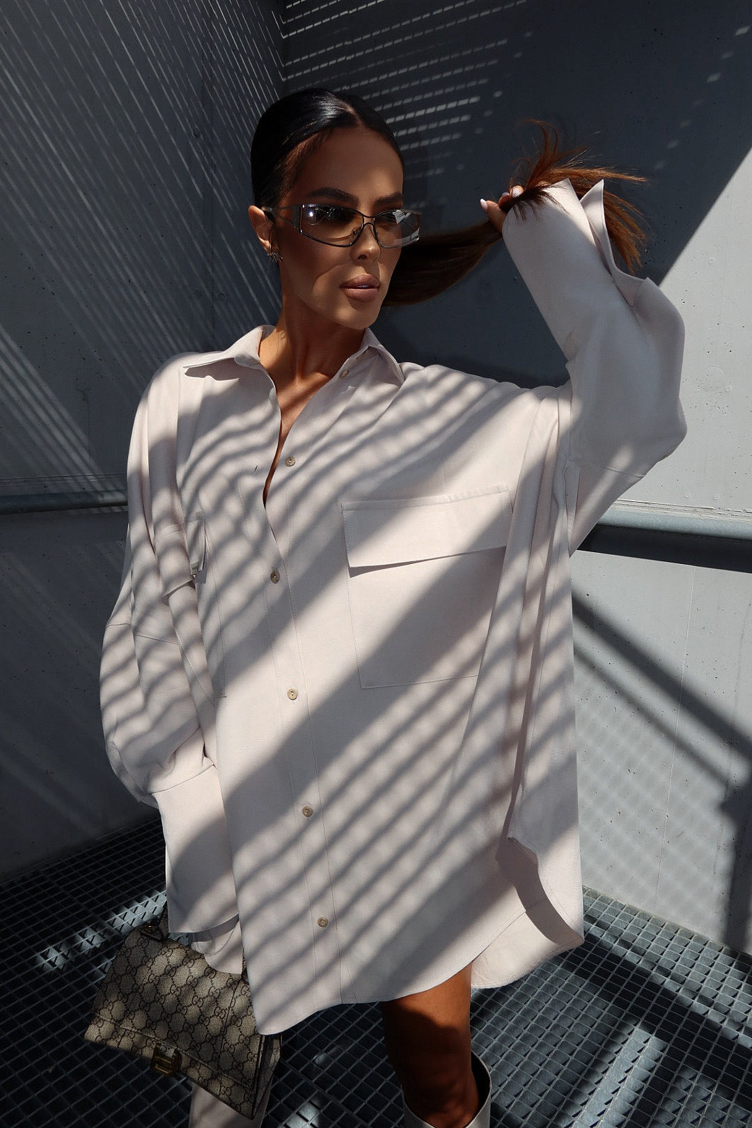 Damenbluse CAREER beige