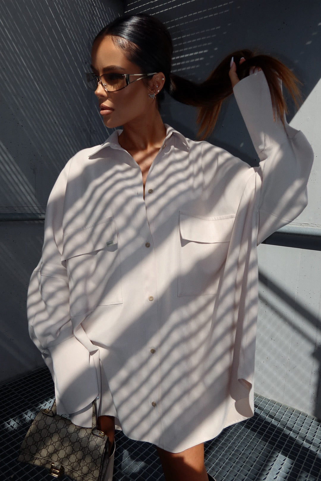Damenbluse CAREER beige