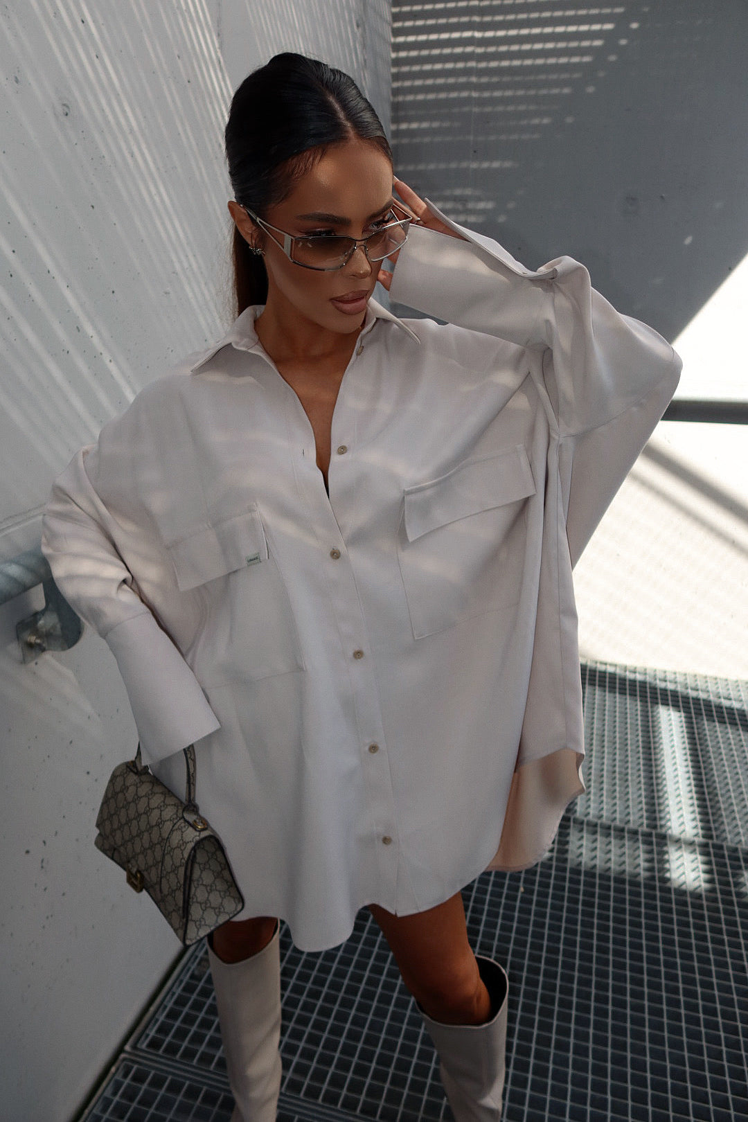 Damenbluse CAREER beige