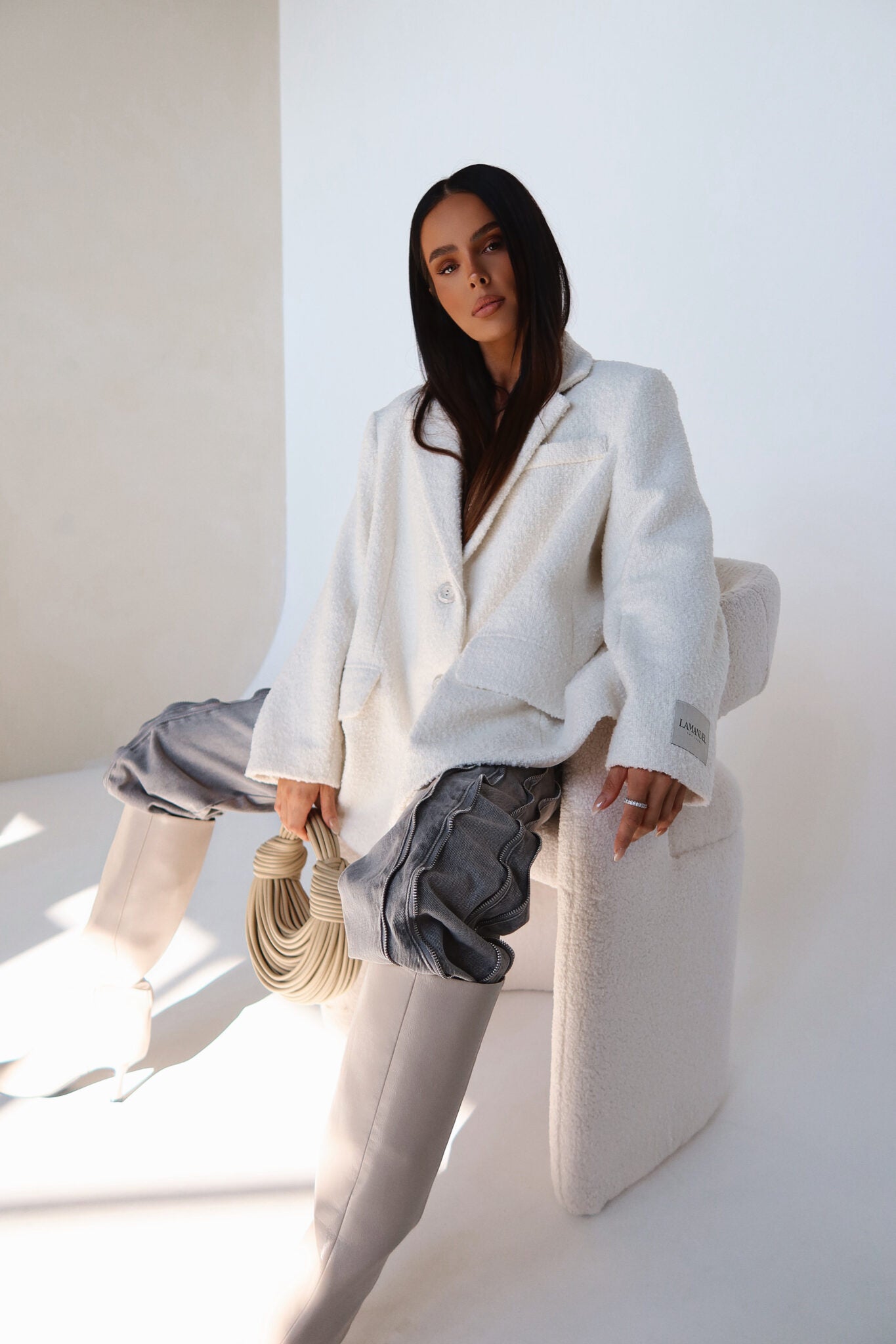Blazer FEMININE ecru