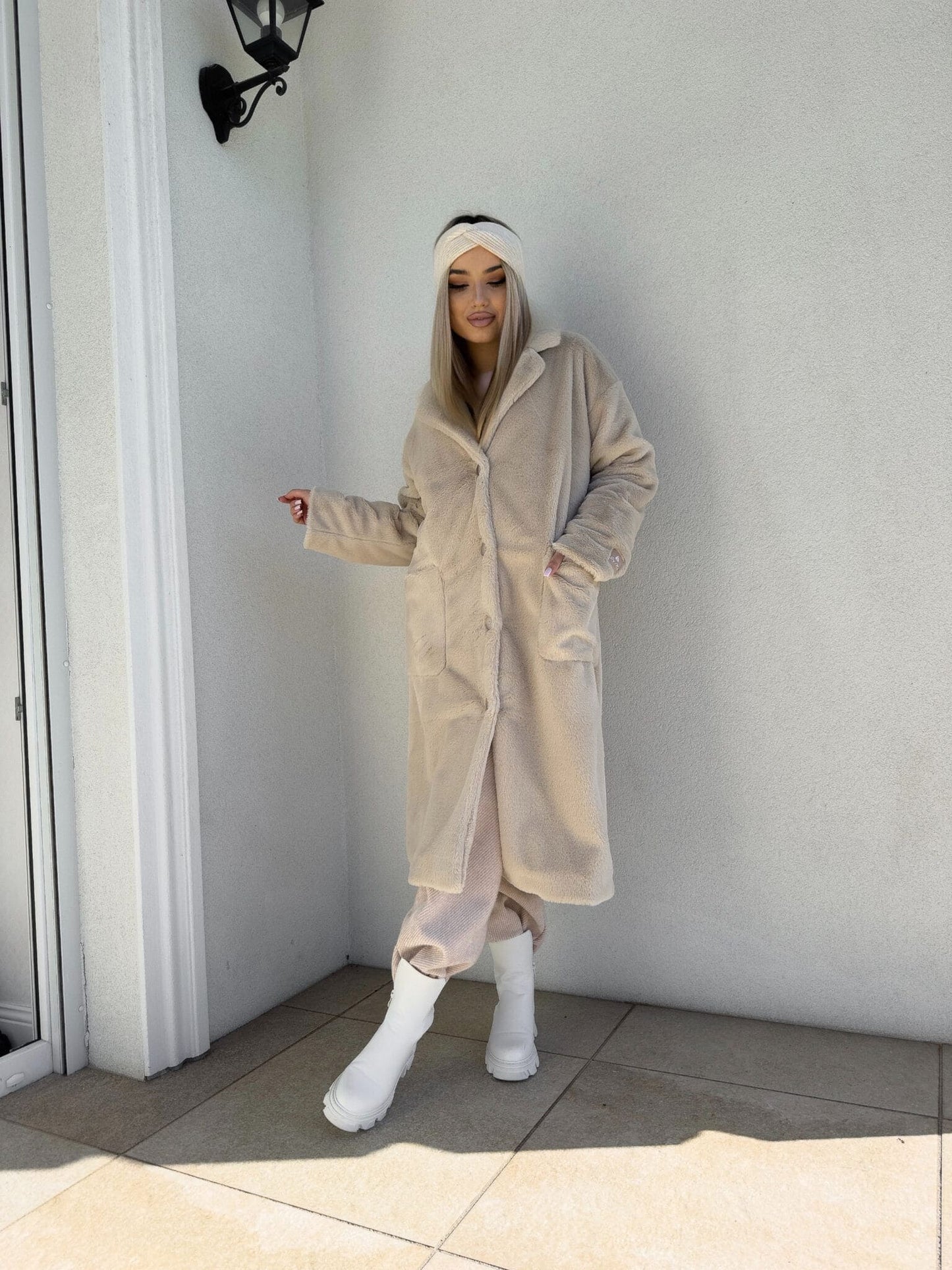 Stirnband CATI - hellbeige