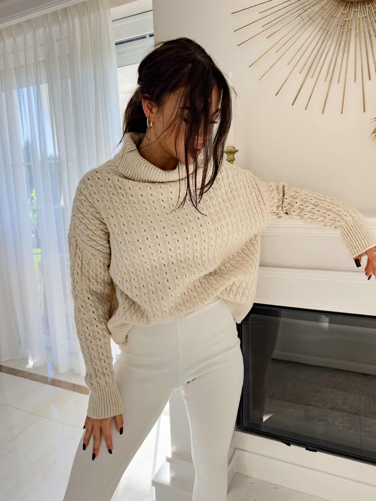 Rollkragenpullover INKO - Hellbeige