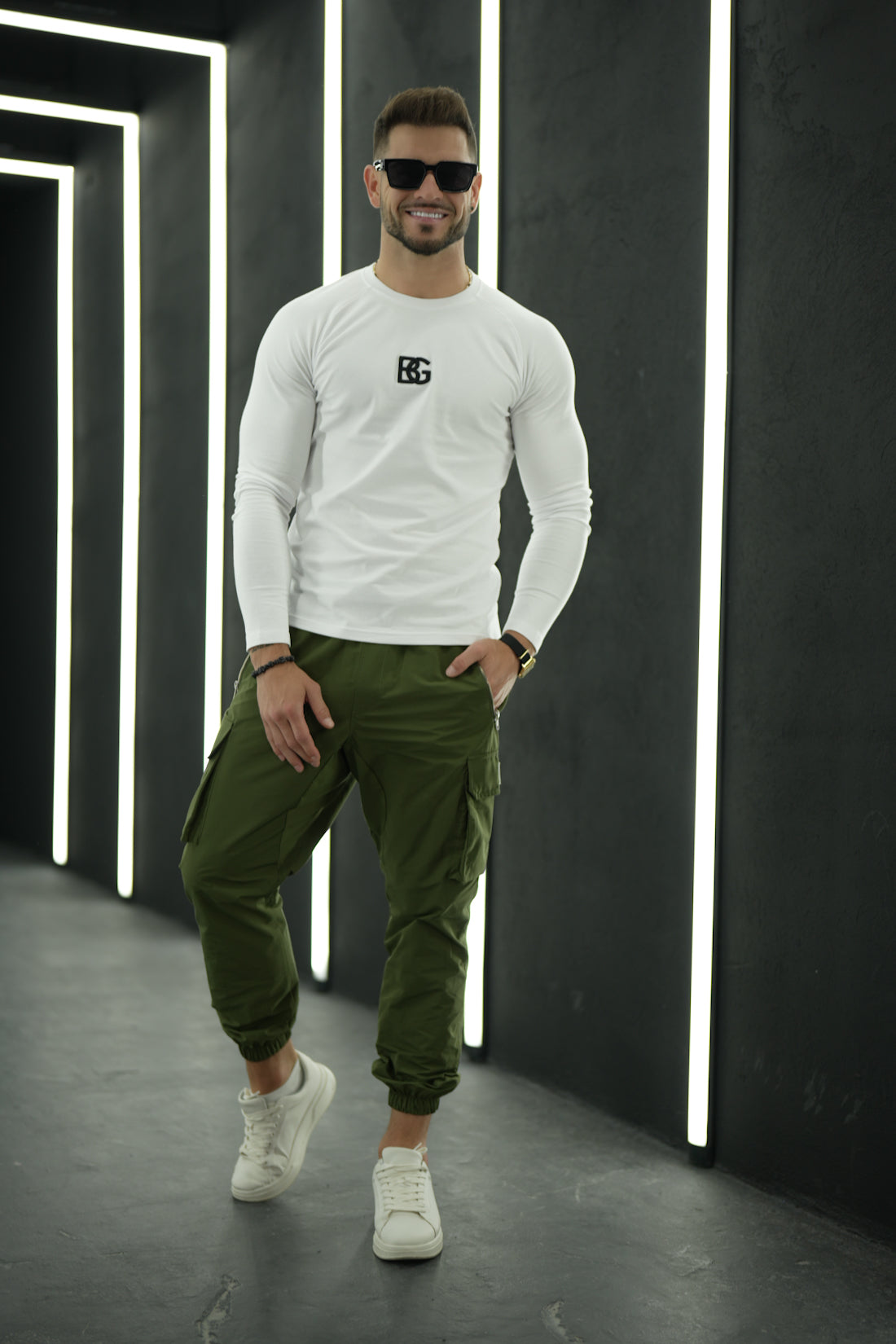 LONGSLEEVE Herren BG TRUST | weiß