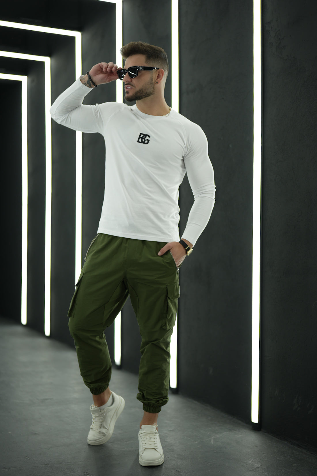 LONGSLEEVE Herren BG TRUST | weiß