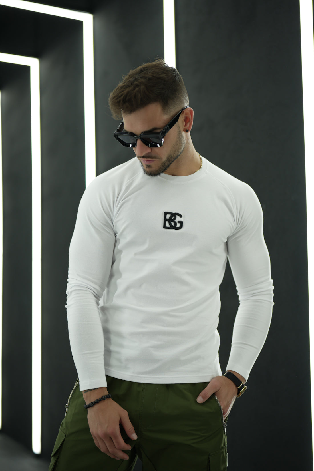 LONGSLEEVE Herren BG TRUST | weiß