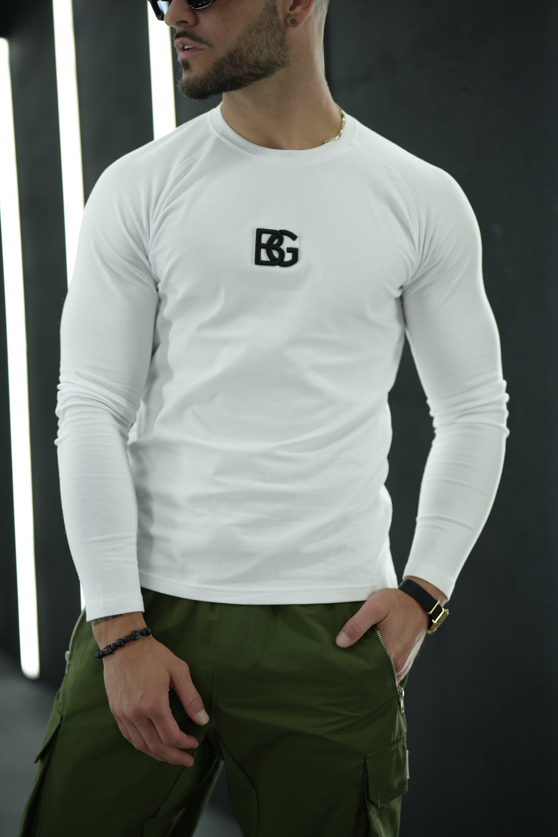 LONGSLEEVE Herren BG TRUST | weiß