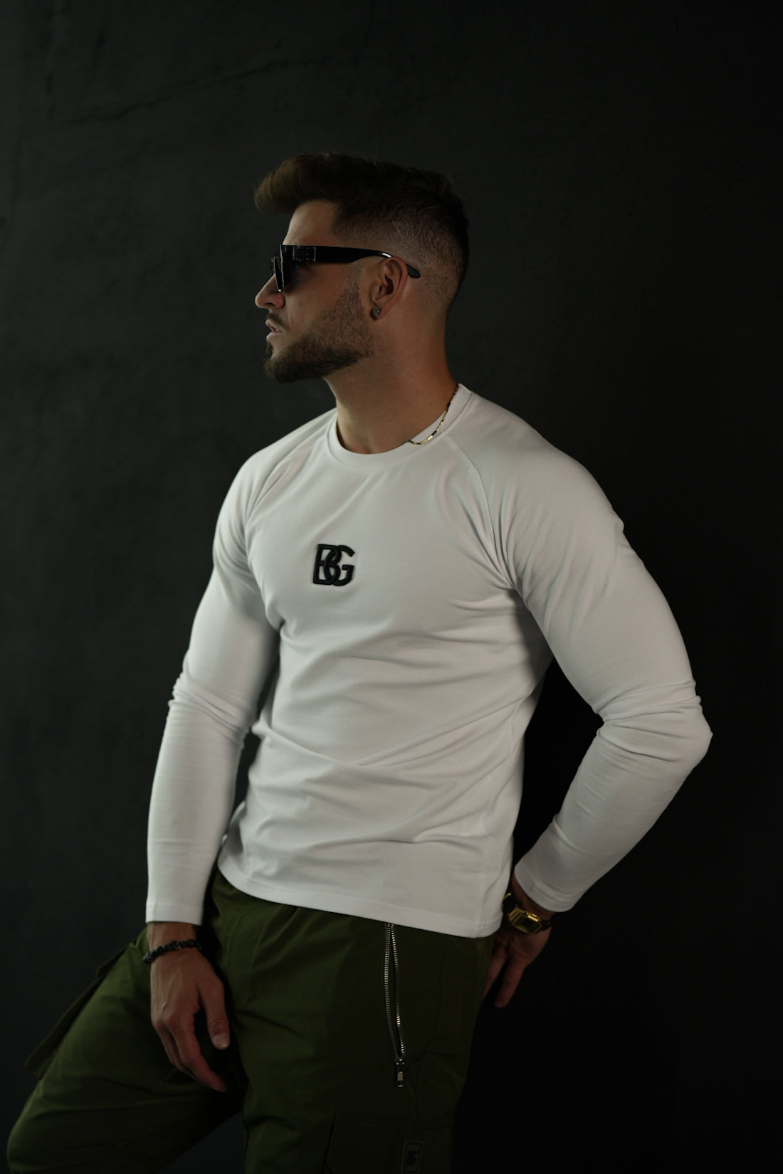LONGSLEEVE Herren BG TRUST | weiß