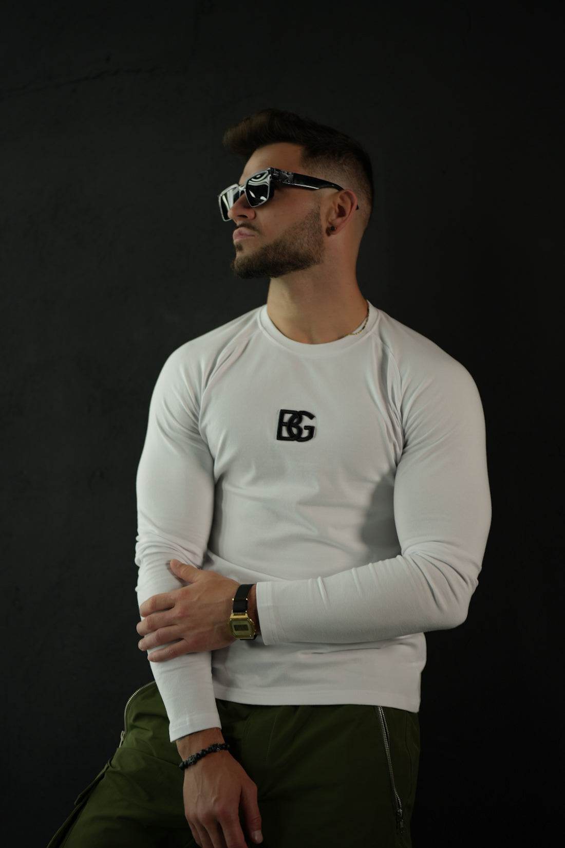 LONGSLEEVE Herren BG TRUST | weiß