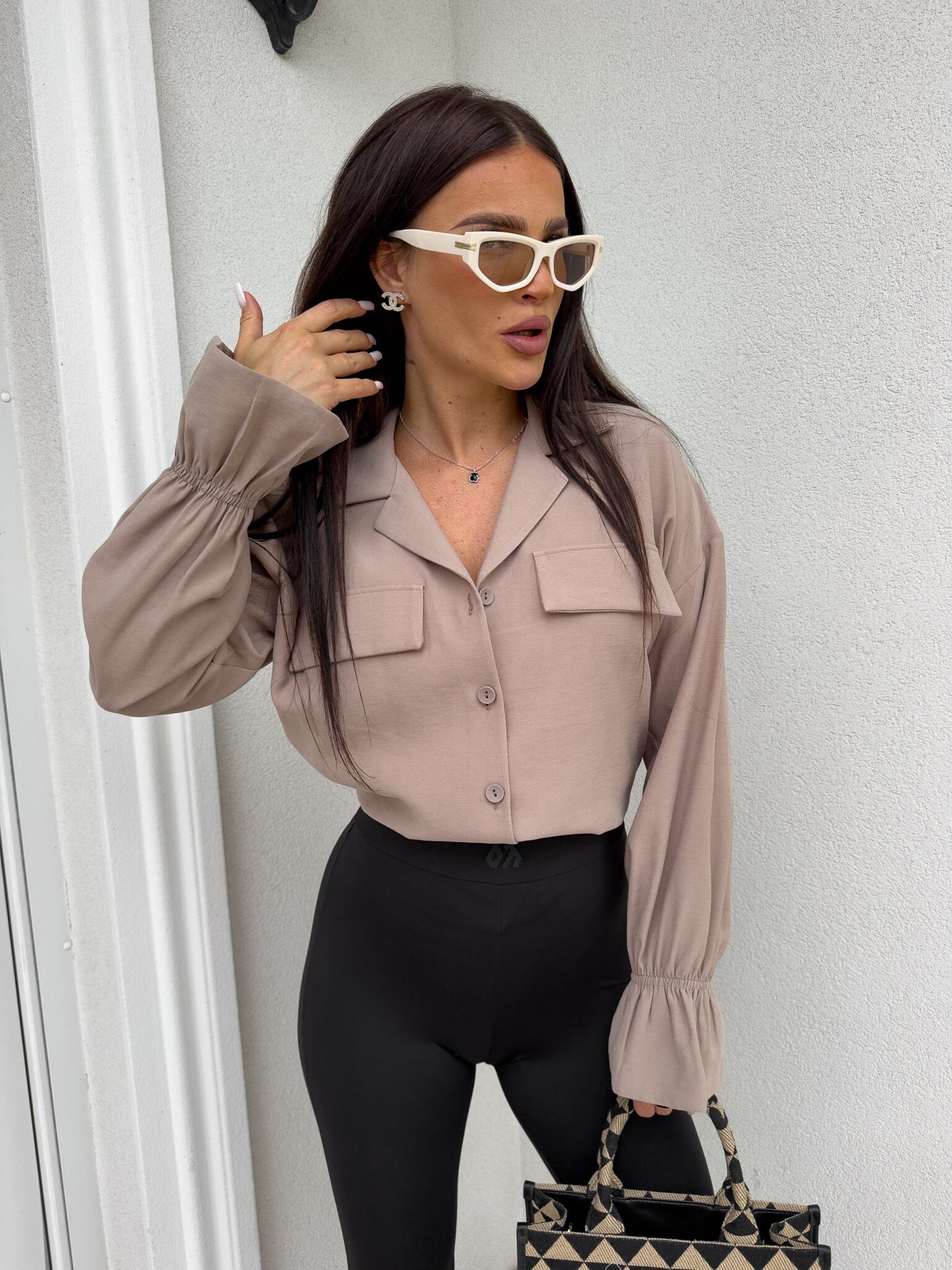 Damenhemd KEILA - beige