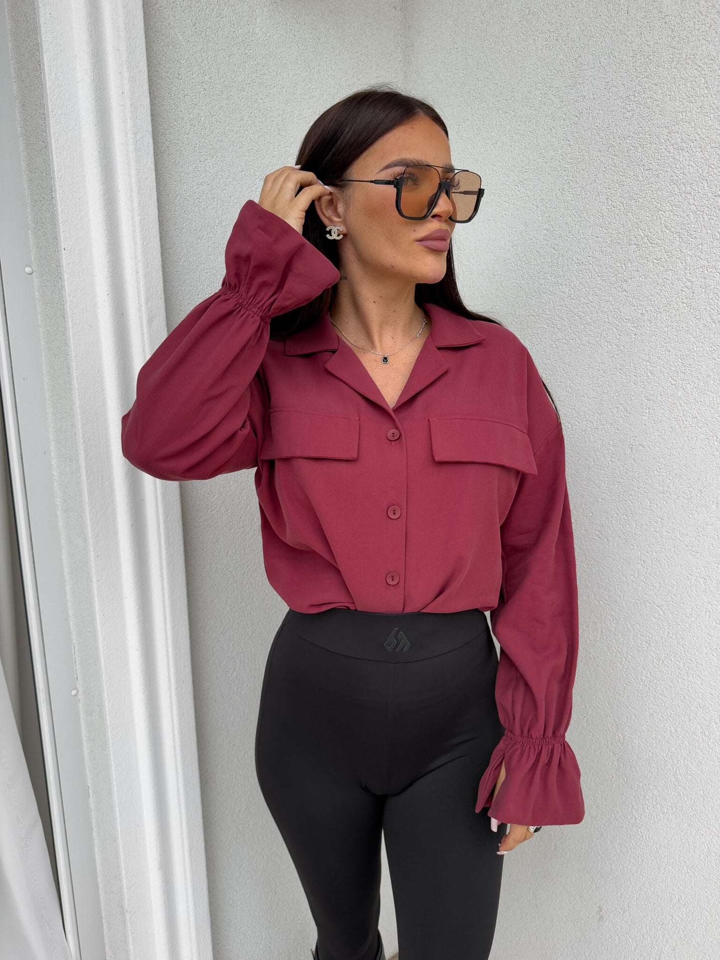 Damenhemd KEILA - Bordeaux